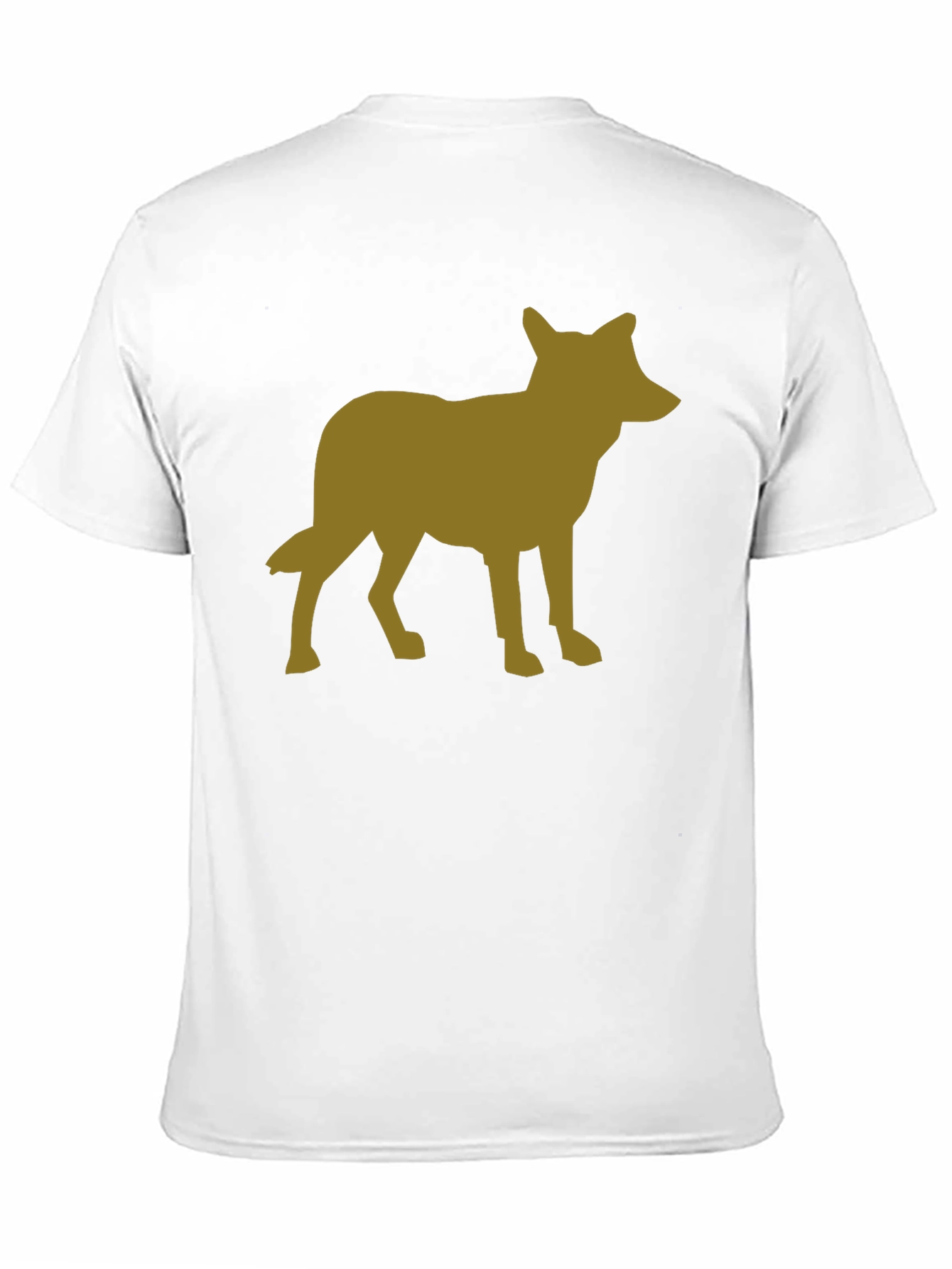 Black Coyote Silhouette Graphic Black T-Shirt view 11