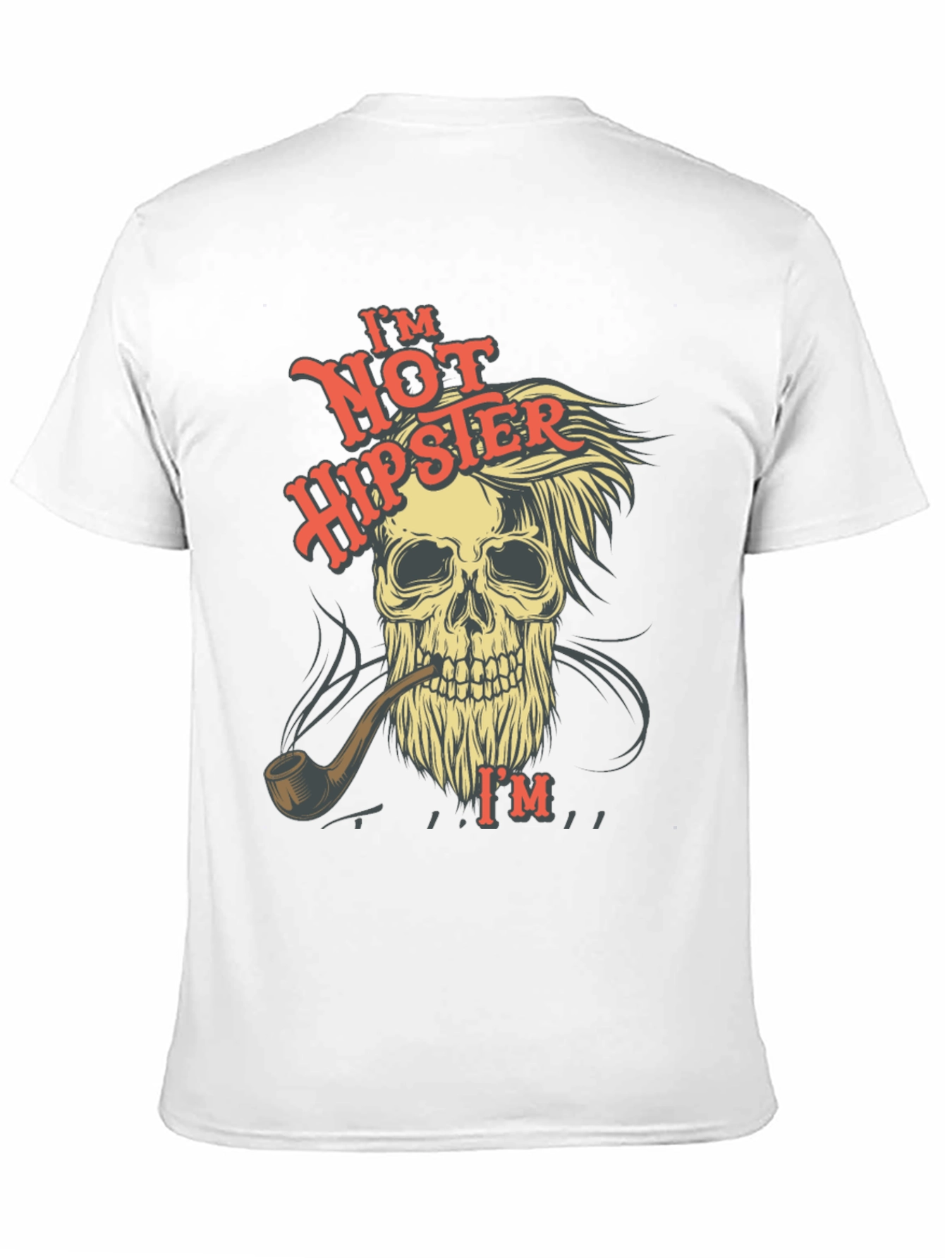 Black Skull T-Shirt - Not Hipster Design view 11