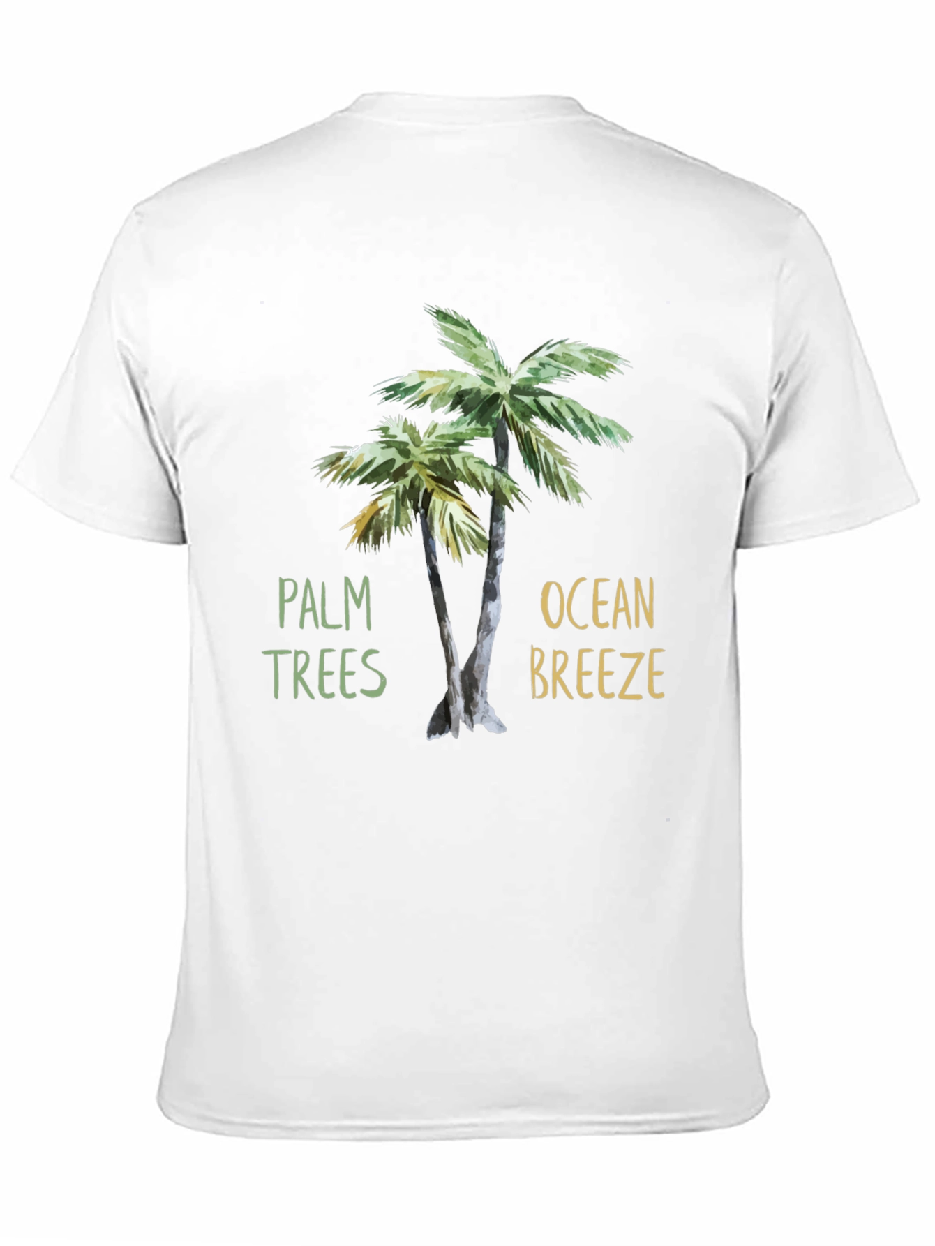 Black Palm Trees & Ocean Breeze T-Shirt view 11