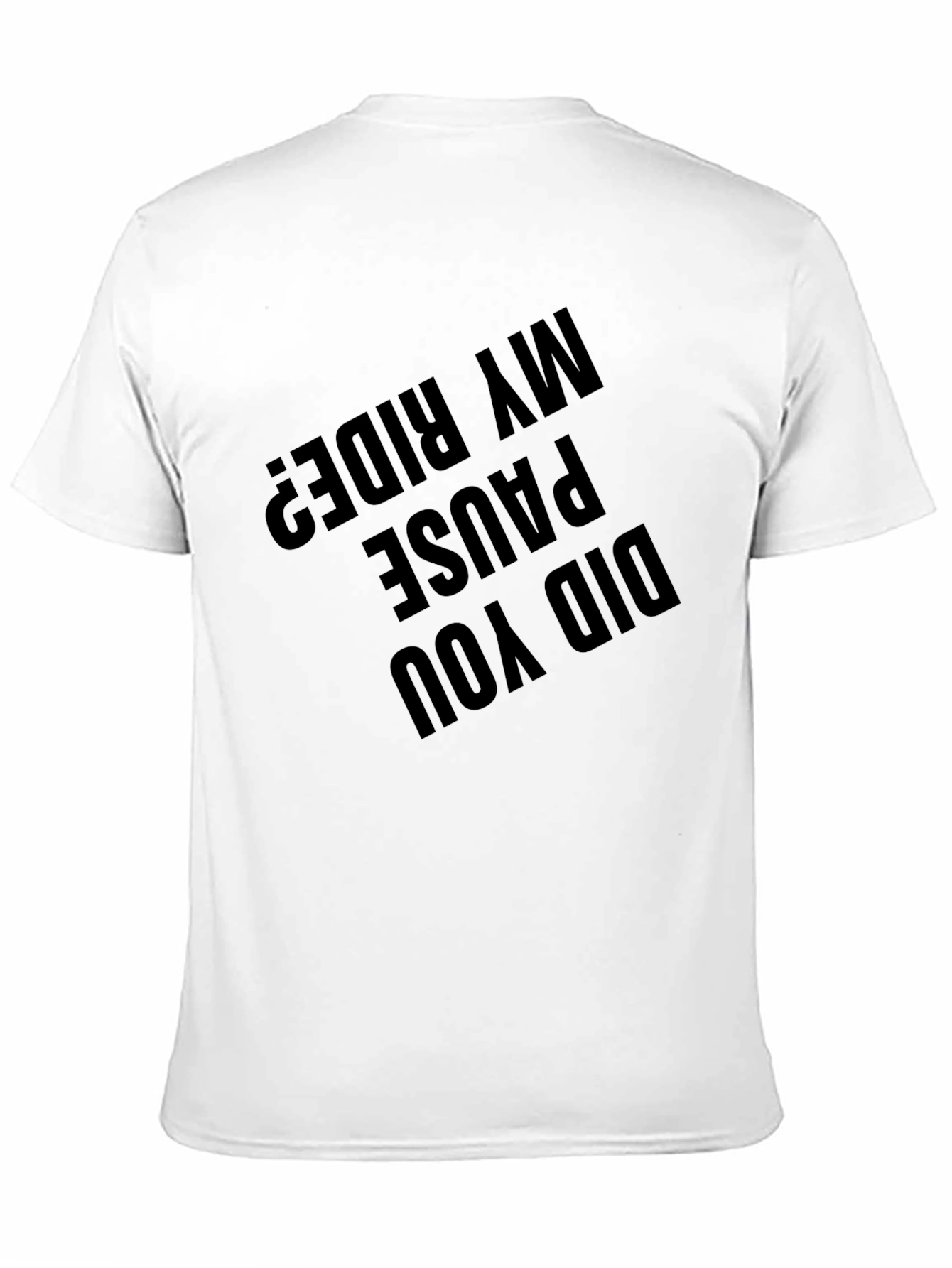 Black Did You Pause My Ride? Graphic T-Shirt - Black view 11