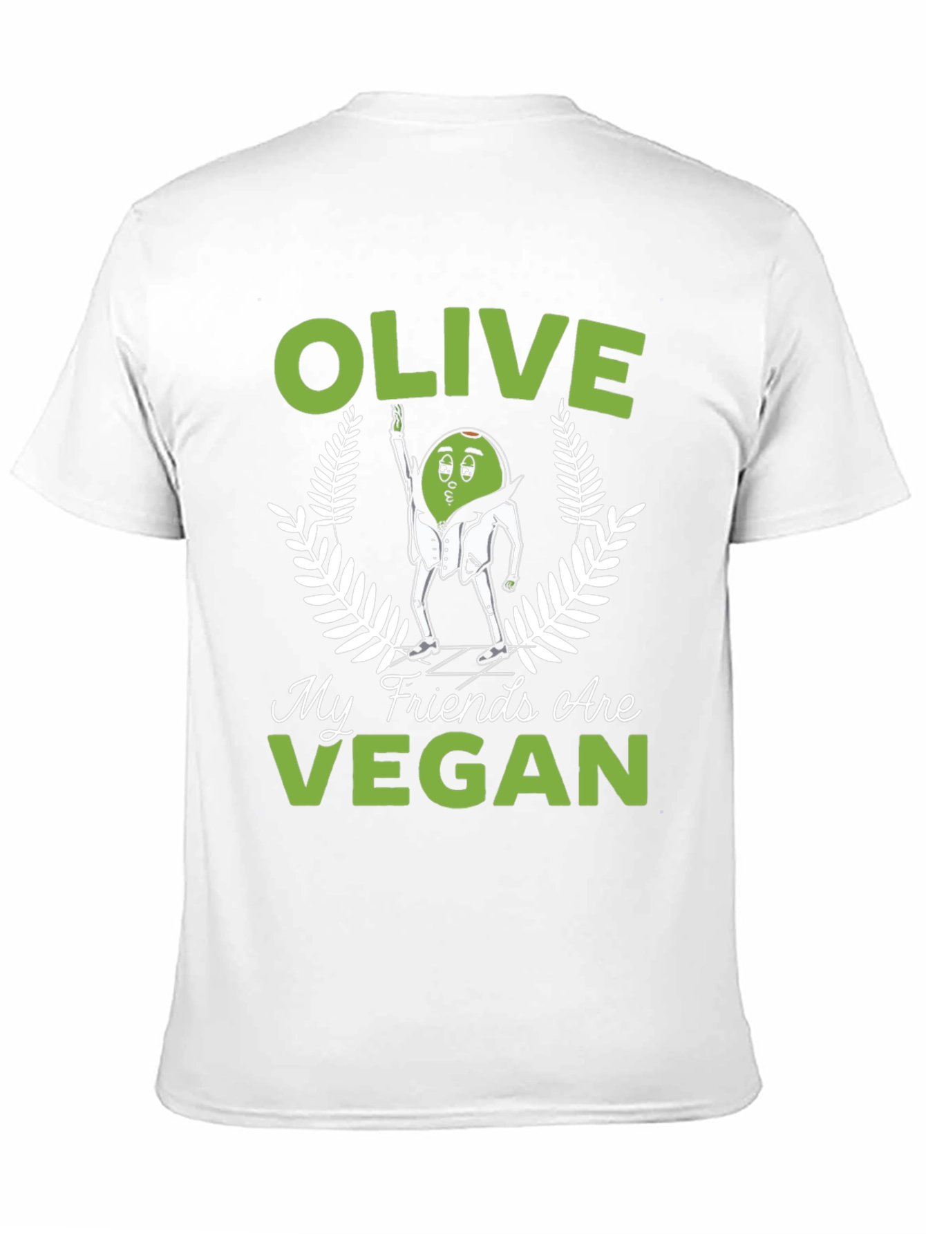 Black Olive My Friends Are Vegan Funny Graphic Tee view 11