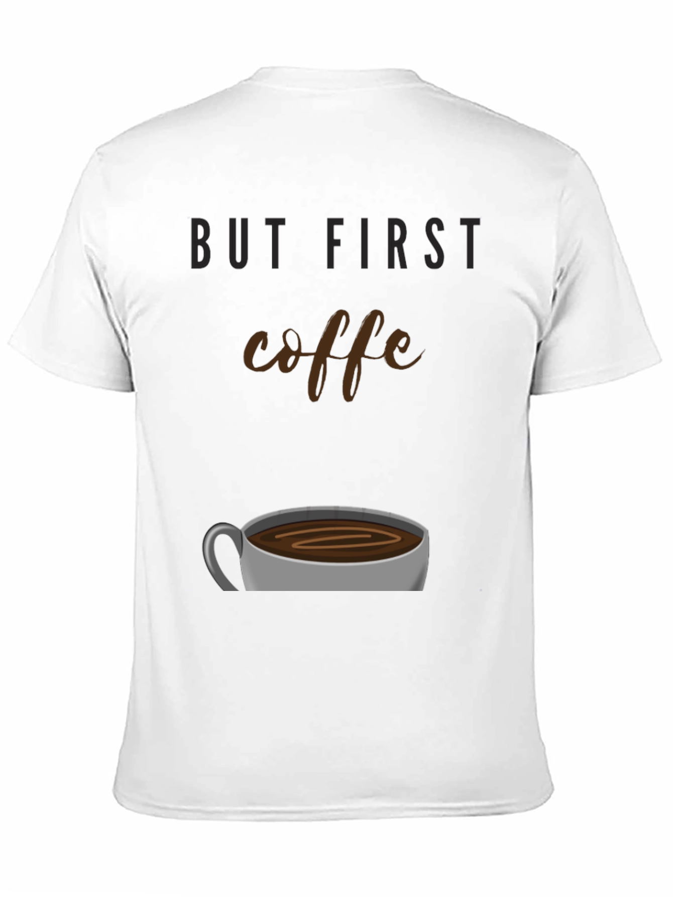 Black But First Coffee Graphic Tee - Unisex Black T-Shirt view 11
