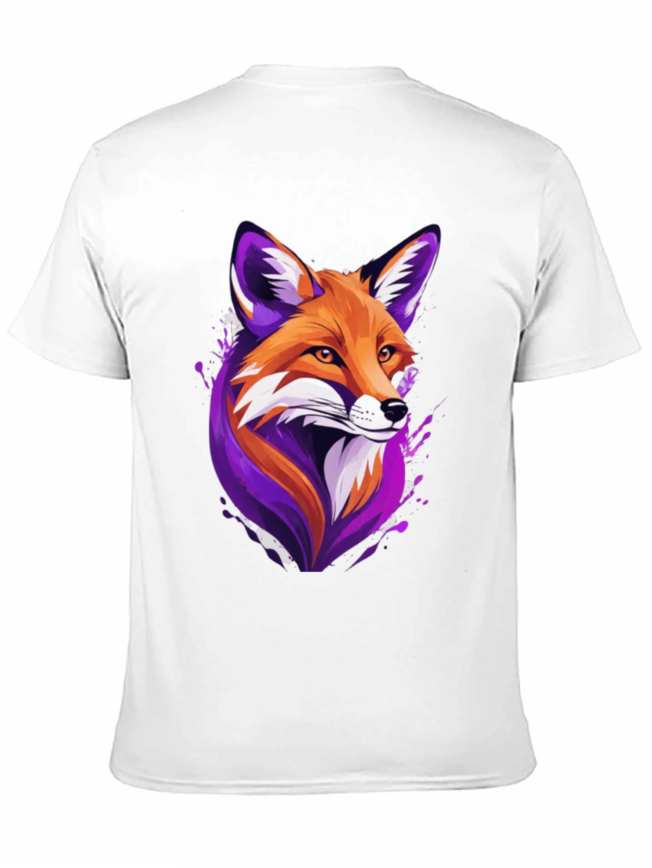 Black Fox Graphic Tee - Unique Animal Design, Soft Cotton Blend view 11