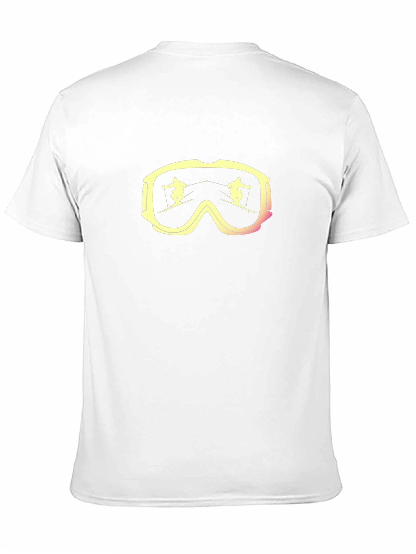 Black Ski Goggles Reflection Graphic Tee view 11
