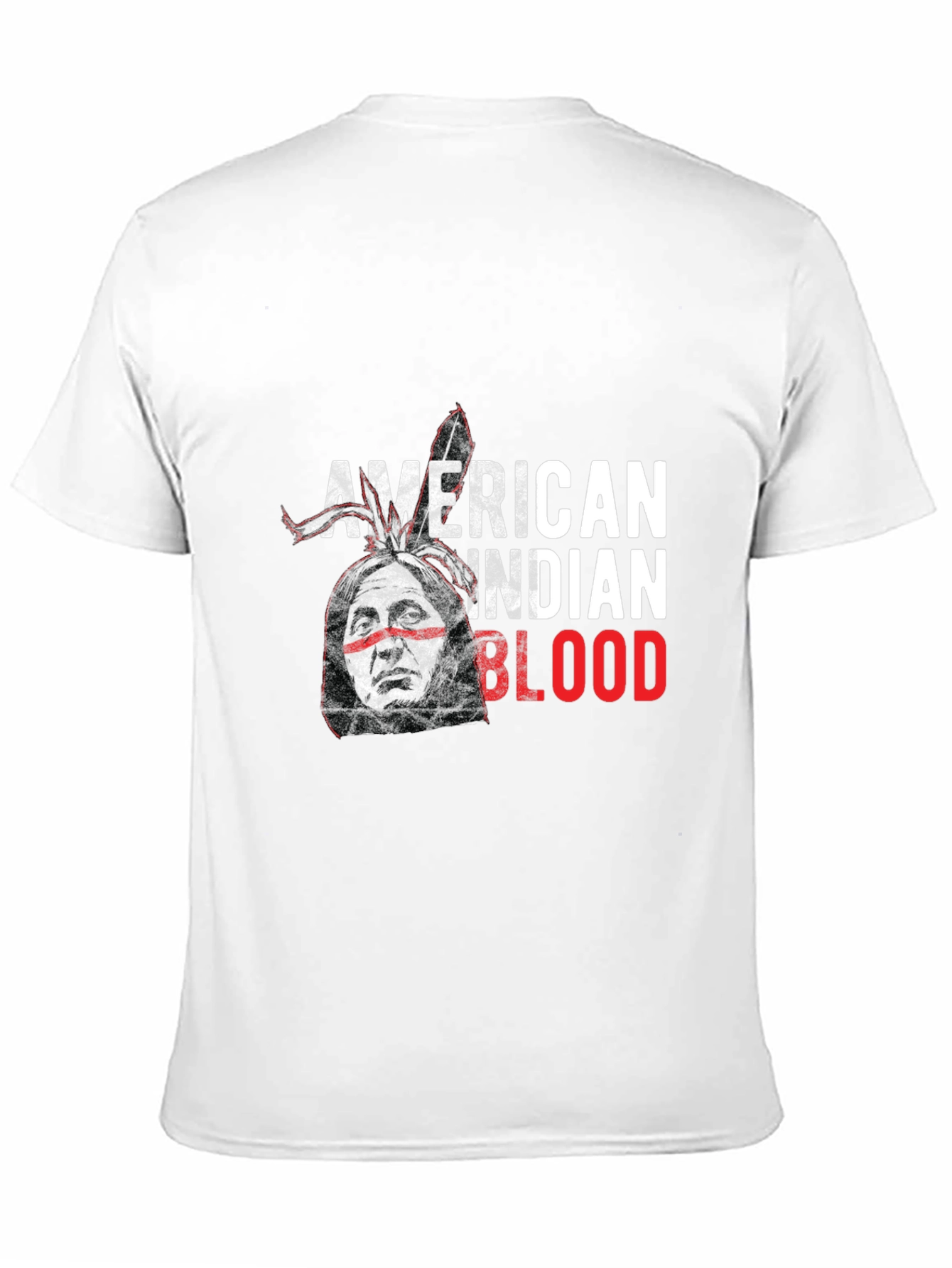 Black American Indian Blood Graphic Tee view 11