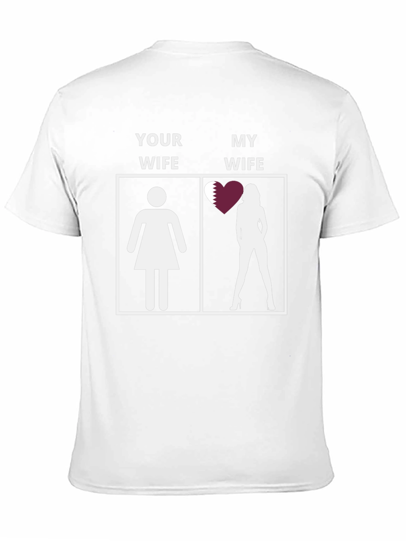 Black Humorous Your Wife/My Wife T-Shirt - Qatar Edition view 11