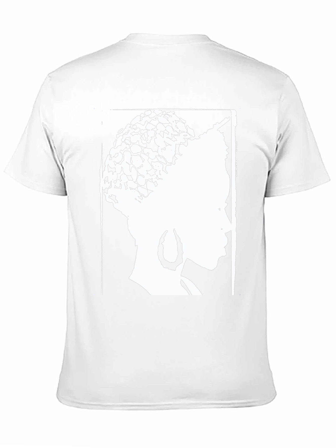 Black Afro Queen Graphic Tee - Black Cotton T-Shirt view 11