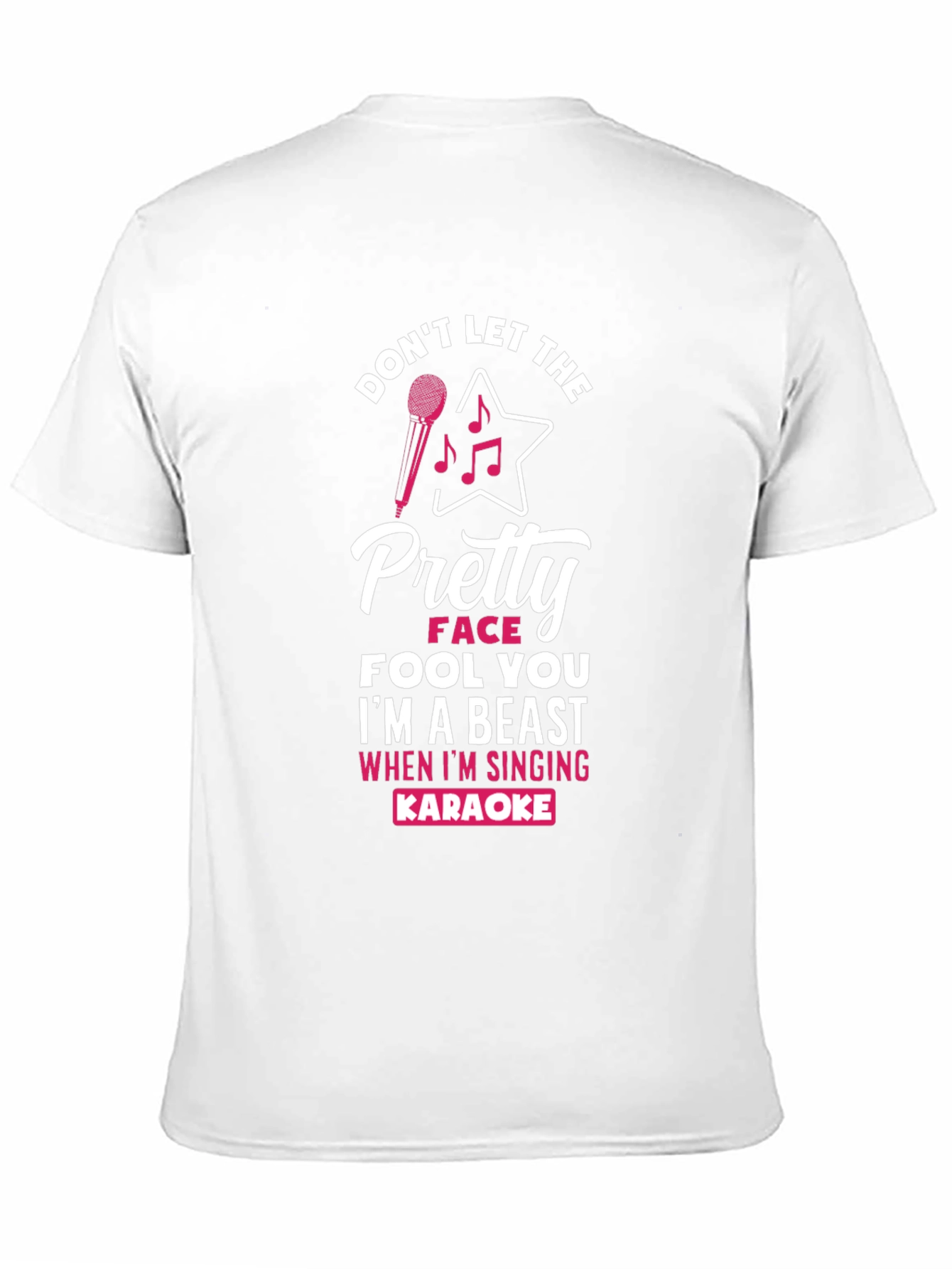 Black Karaoke Beast Graphic T-Shirt - Don't Let The Pretty Face Fool You view 11