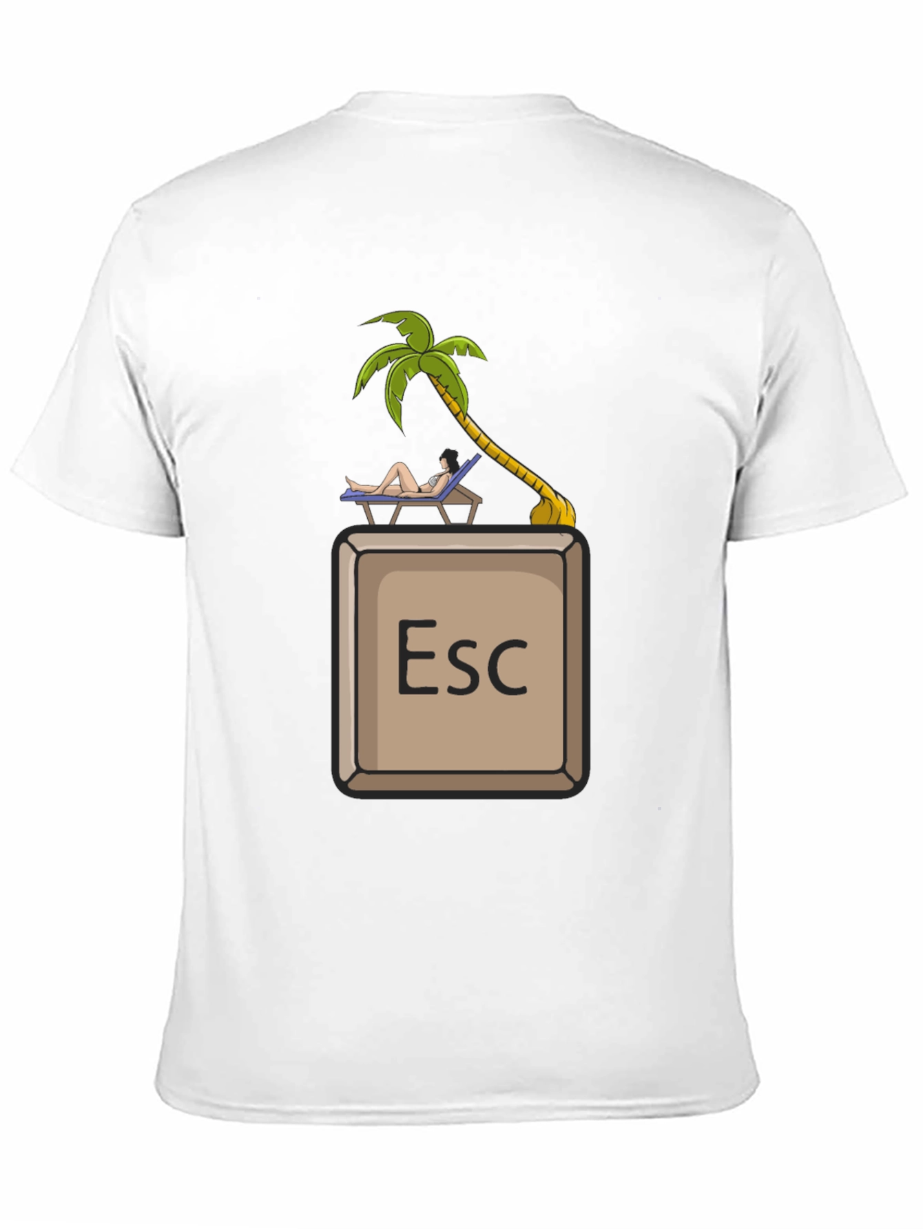 Black Escape Key Vacation T-Shirt - Relax Mode Activated view 11
