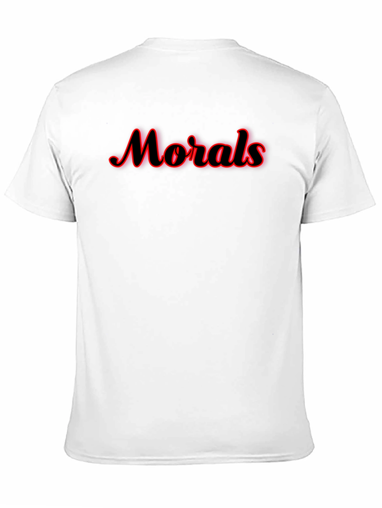 Black Morals Graphic Tee - Black Cotton Blend T-Shirt view 11