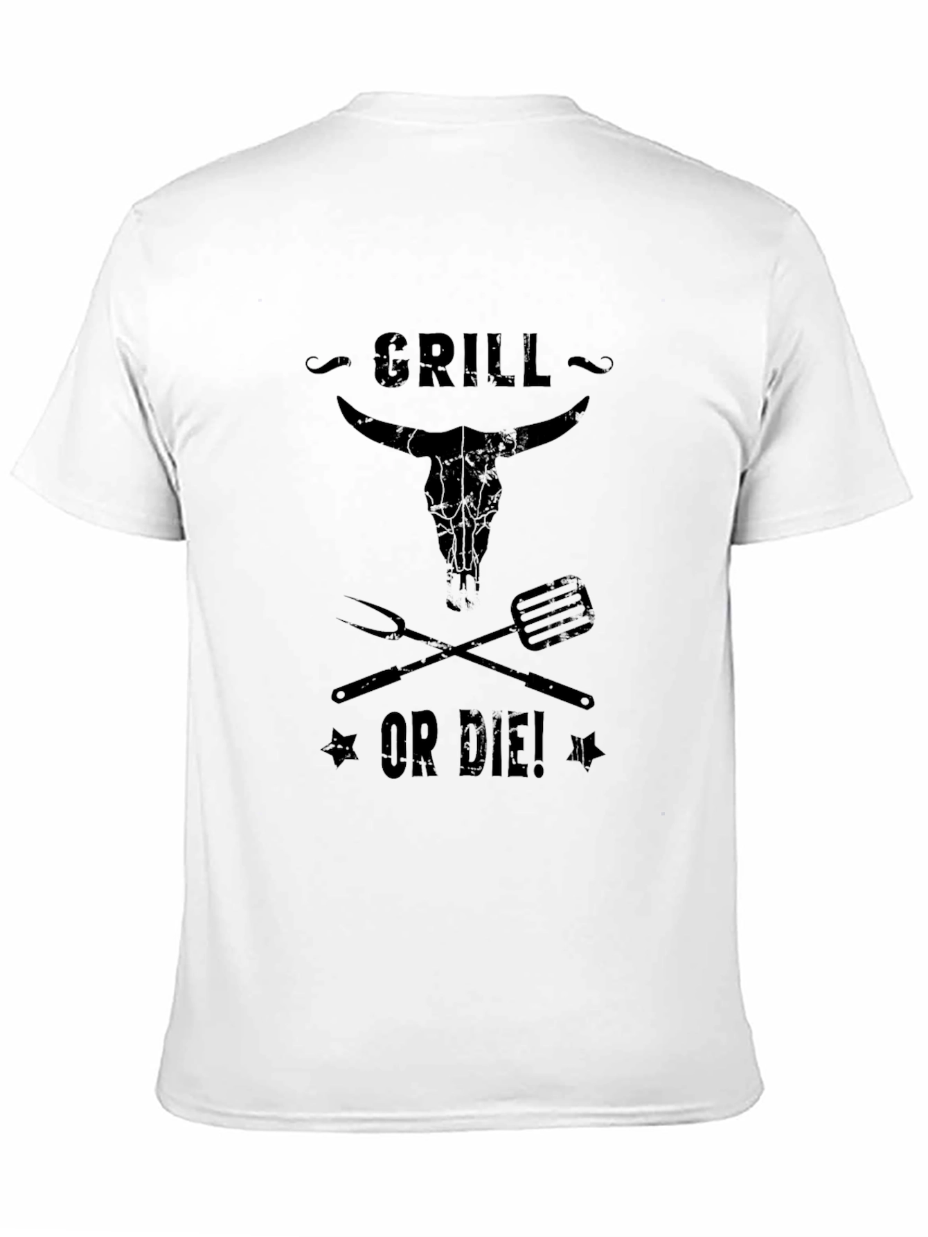 Black Grill or Die! Graphic T-Shirt view 11