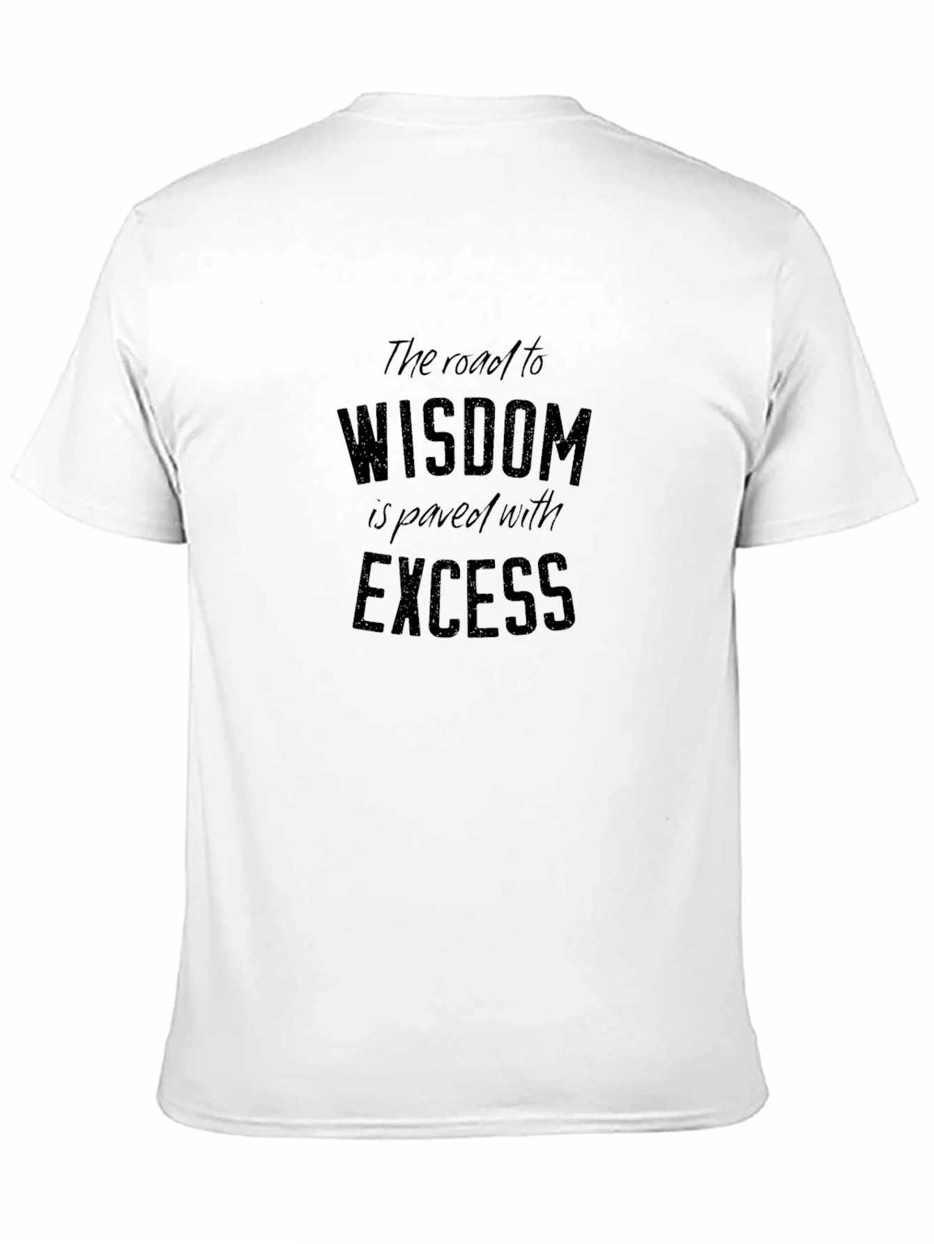 Black Wisdom Excess Graphic Tee - Unisex Black T-Shirt view 11
