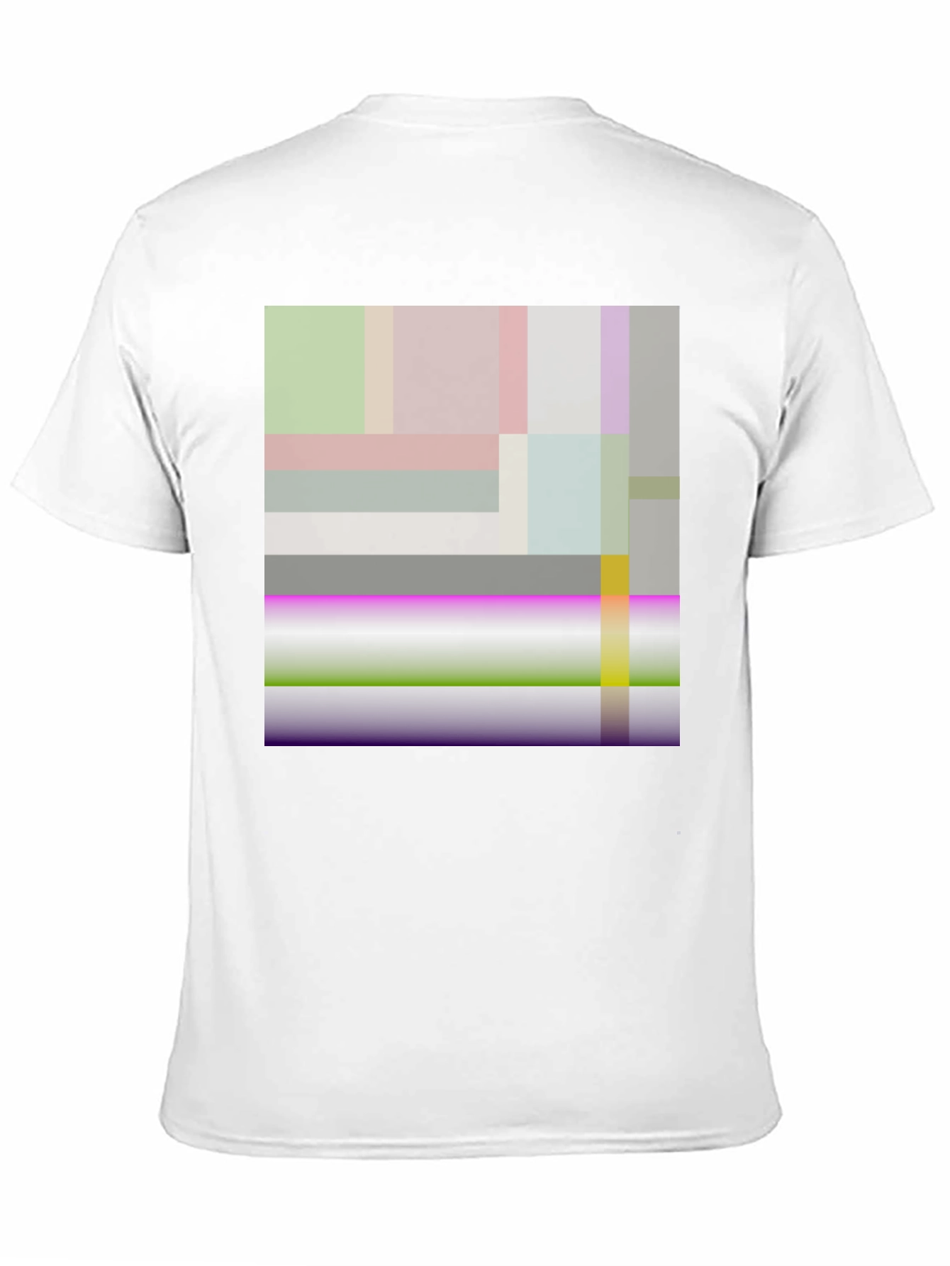 Black Abstract Geometric Art Black T-Shirt view 11