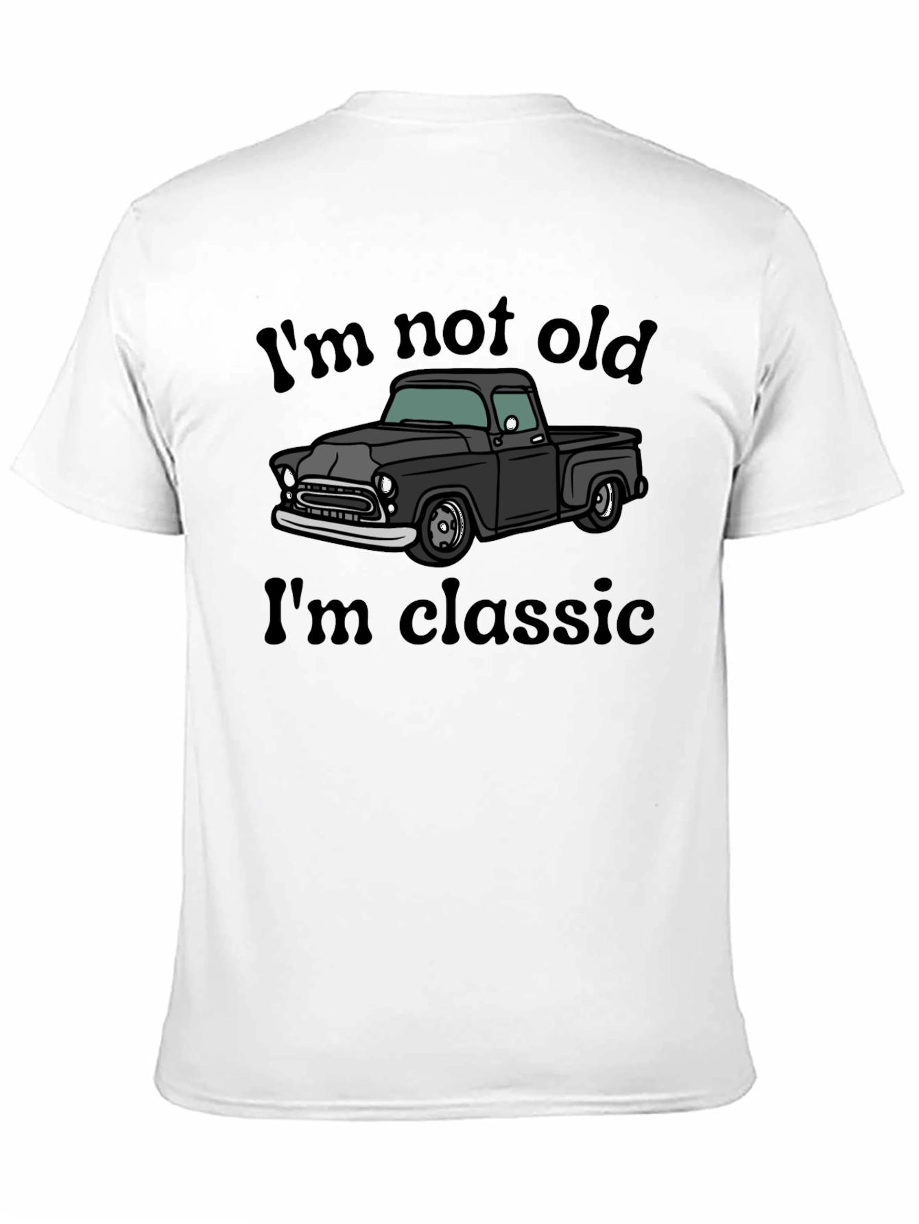 Black Classic Truck Graphic Tee - I'm Not Old, I'm Classic view 11