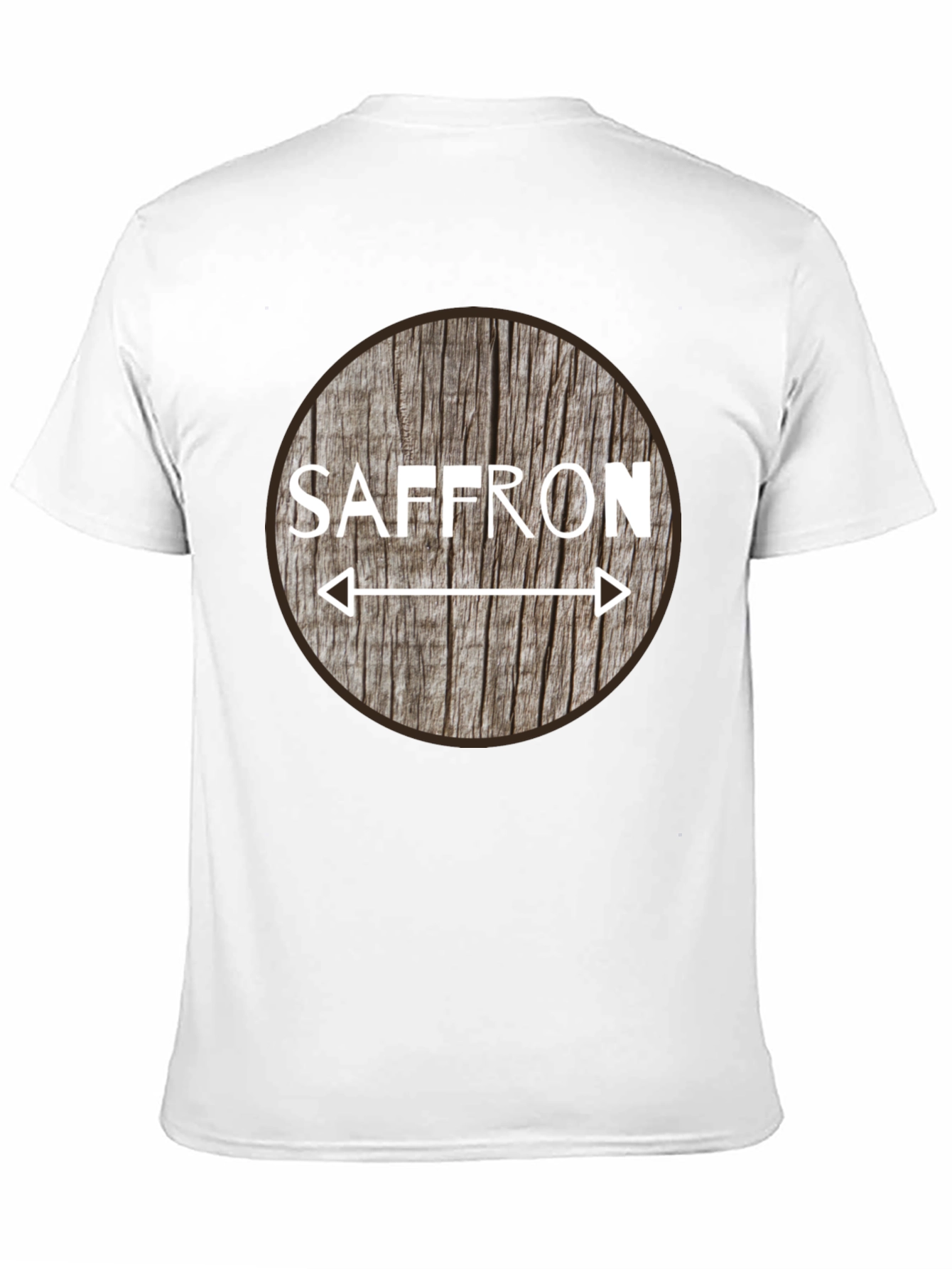 Black Saffron Arrow Design Black T-Shirt view 11
