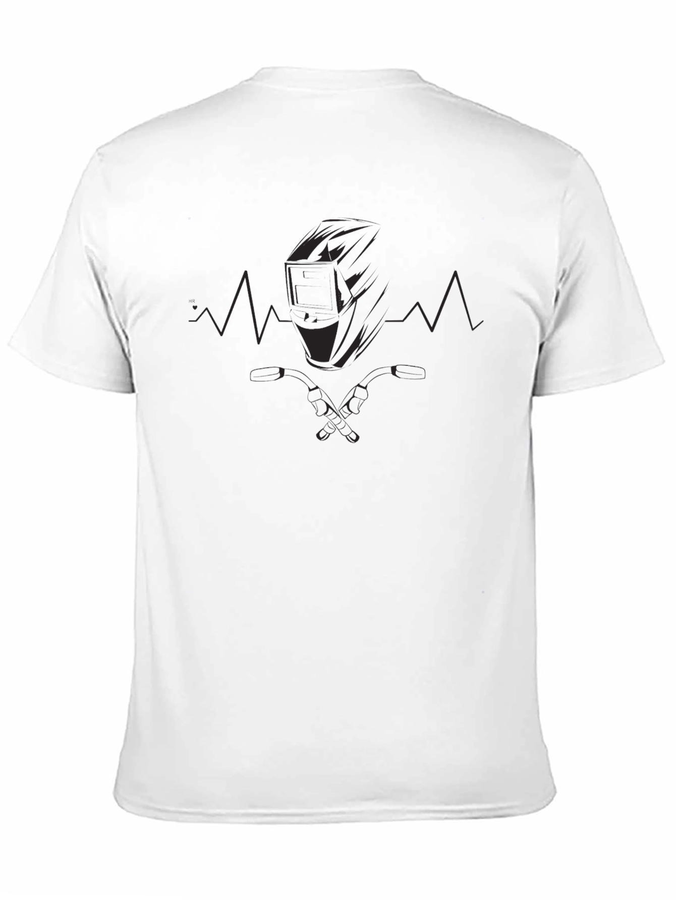Black Welder Heartbeat Black Graphic Tee view 11