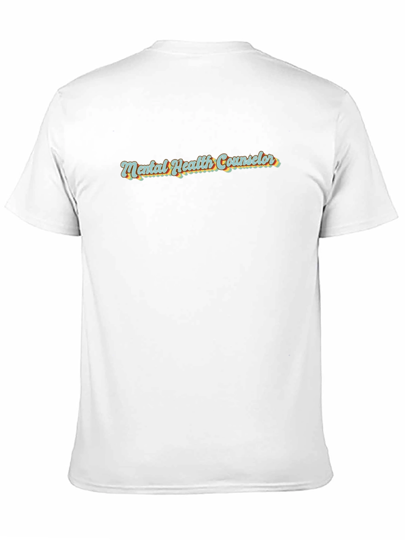 Black Mental Health Counselor Retro T-Shirt view 11