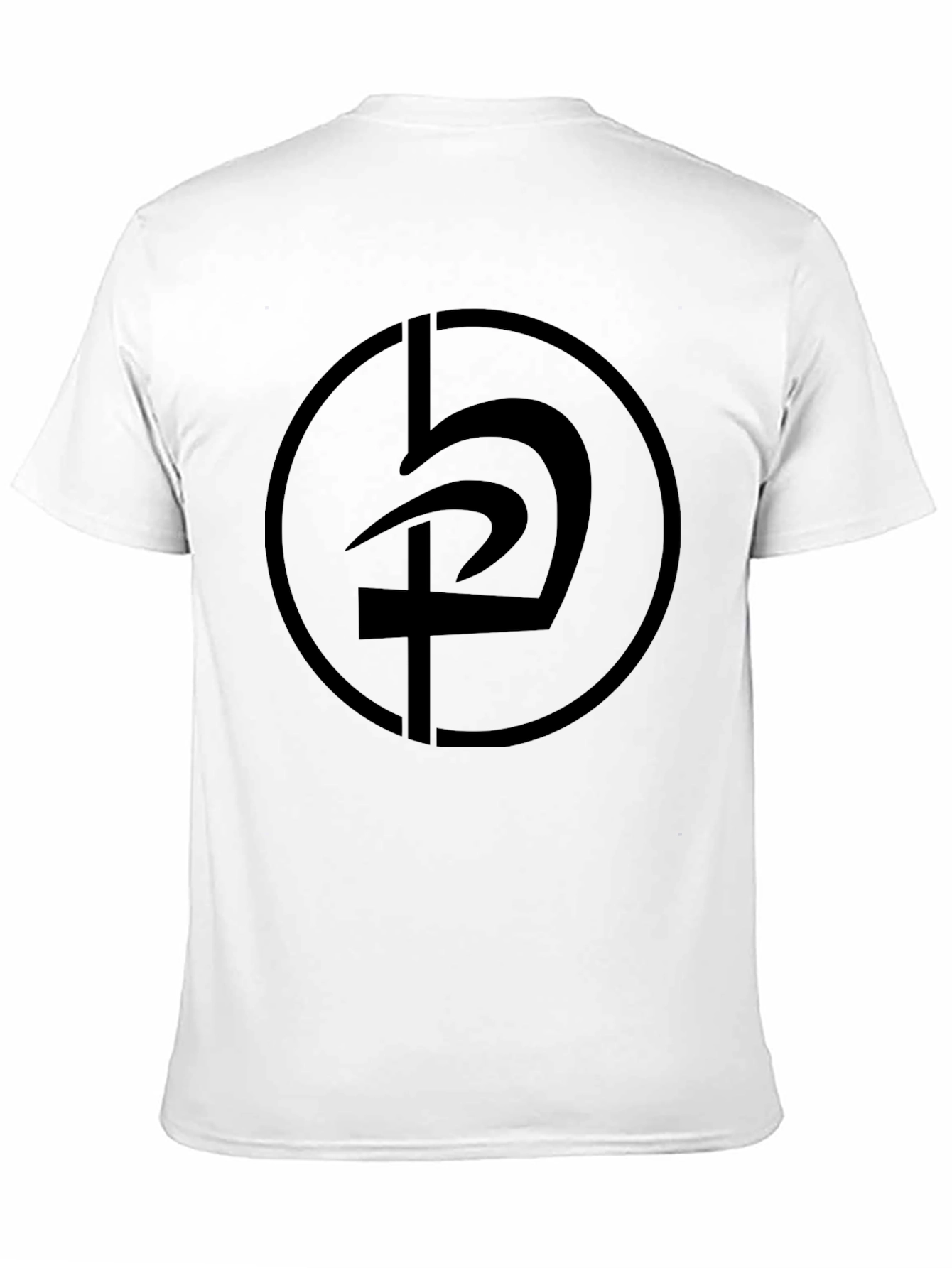 Black Abstract Graphic Black Crew Neck T-Shirt view 11