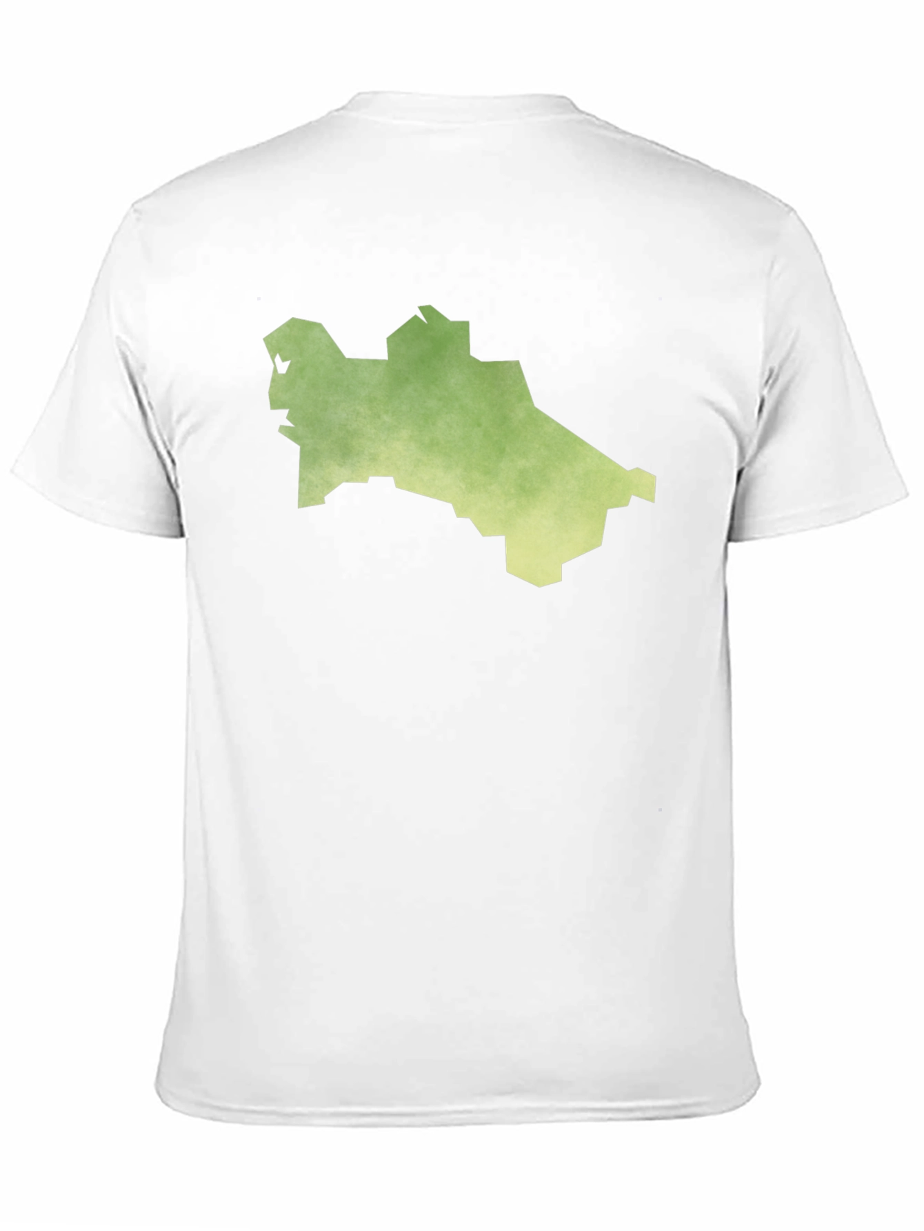 Black Turkmenistan Map T-Shirt - Black Cotton Tee view 11
