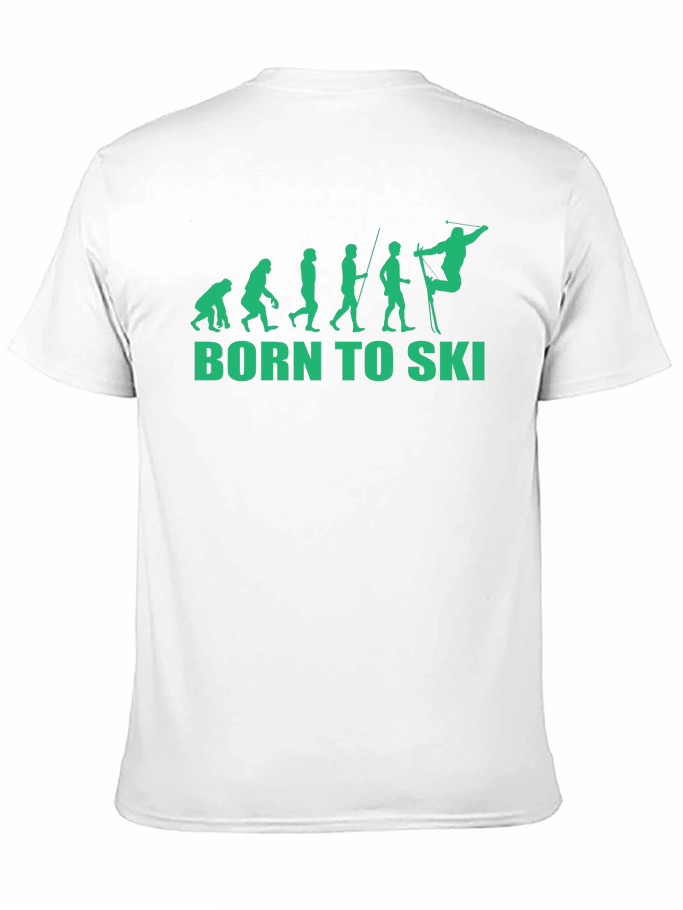 Black Born to Ski Evolution T-Shirt view 11