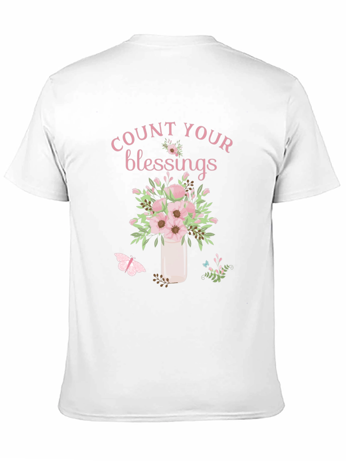 Black Count Your Blessings Floral Graphic T-Shirt view 11