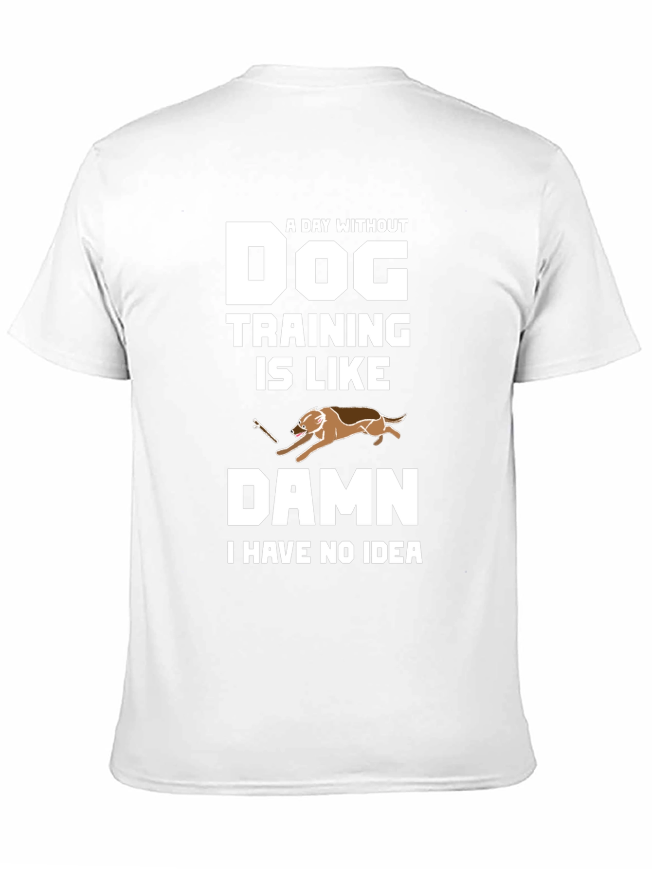Black Funny Dog Training T-Shirt view 11