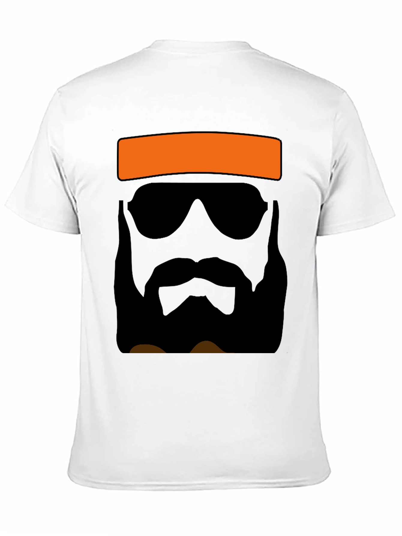 Black Cool Bearded Man Graphic Tee - Black view 11