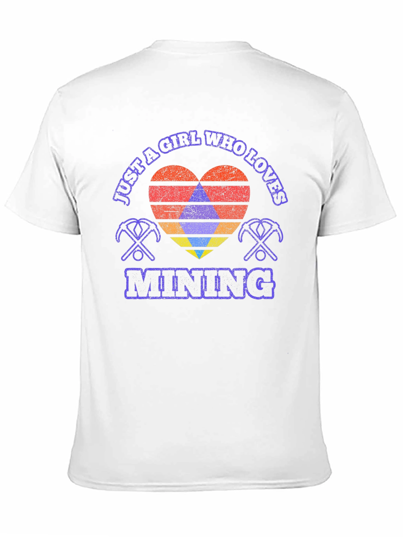 Black Just a Girl Who Loves Mining T-Shirt view 11