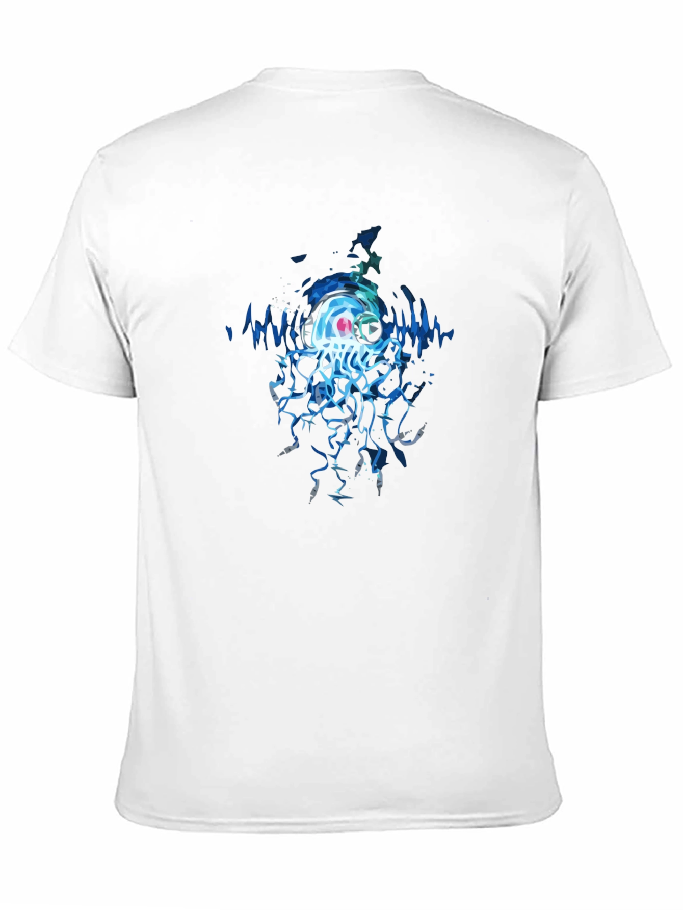 Black Jellyfish DJ Graphic Tee - Cool Black T-Shirt view 11