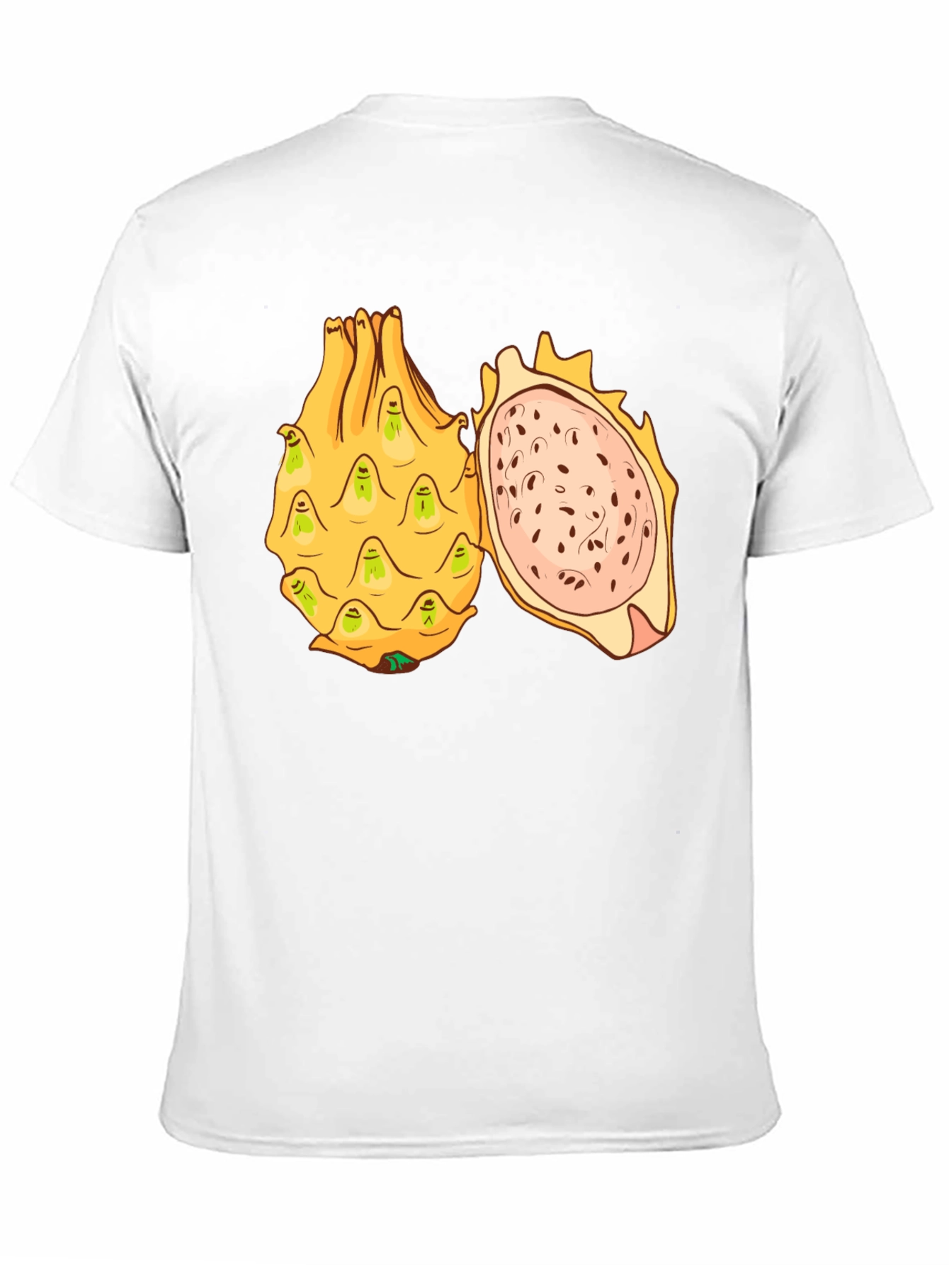 Black Dragon Fruit Graphic T-Shirt - Unique Fruit Design view 11