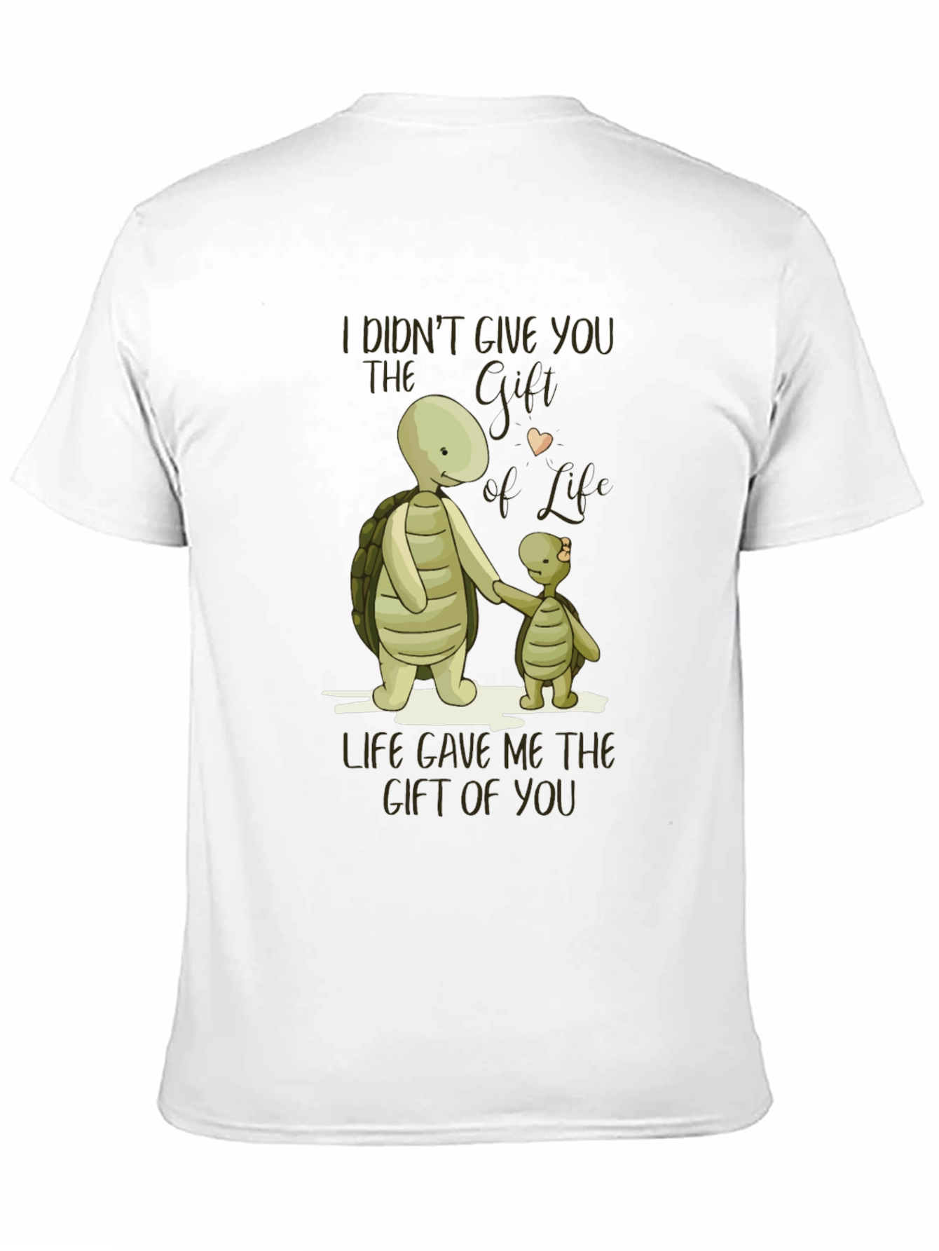 Black Turtle Graphic T-Shirt - "Gift of You" Design view 11