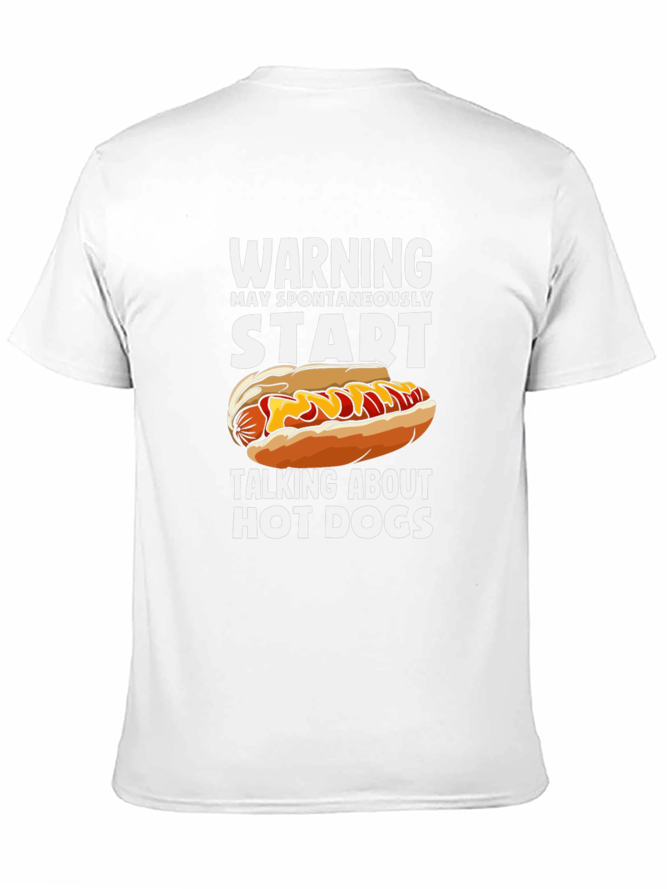 Black Warning Hot Dog T-Shirt view 11
