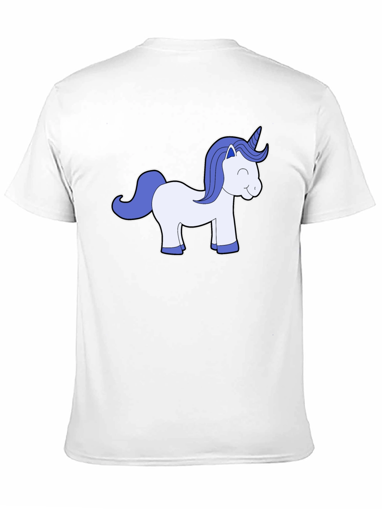 Black Unicorn Graphic Black Tee - Men's Casual T-Shirt view 11