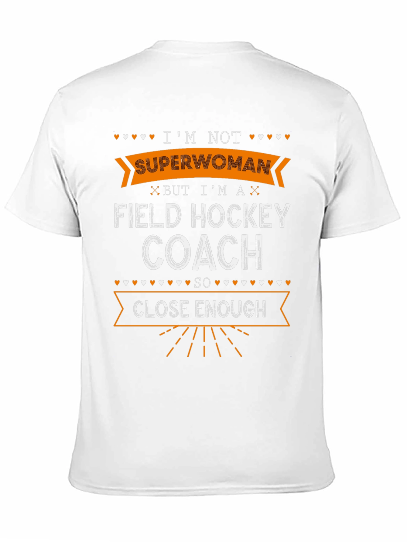 Black Field Hockey Coach T-Shirt - I'm Not Superwoman view 11