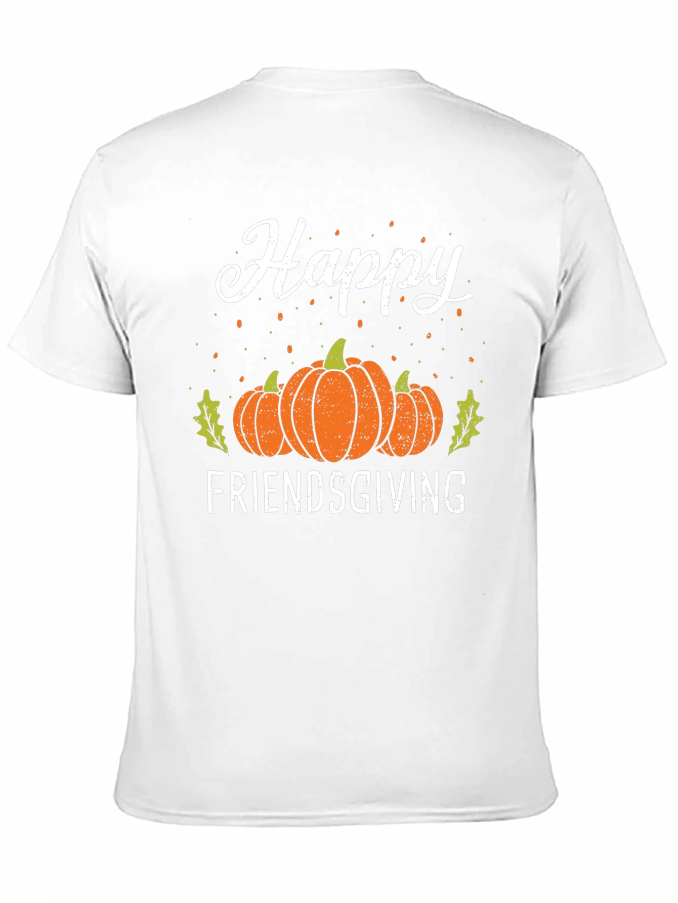 Black Happy Friendsgiving T-Shirt | Fall Harvest Pumpkin Tee view 11