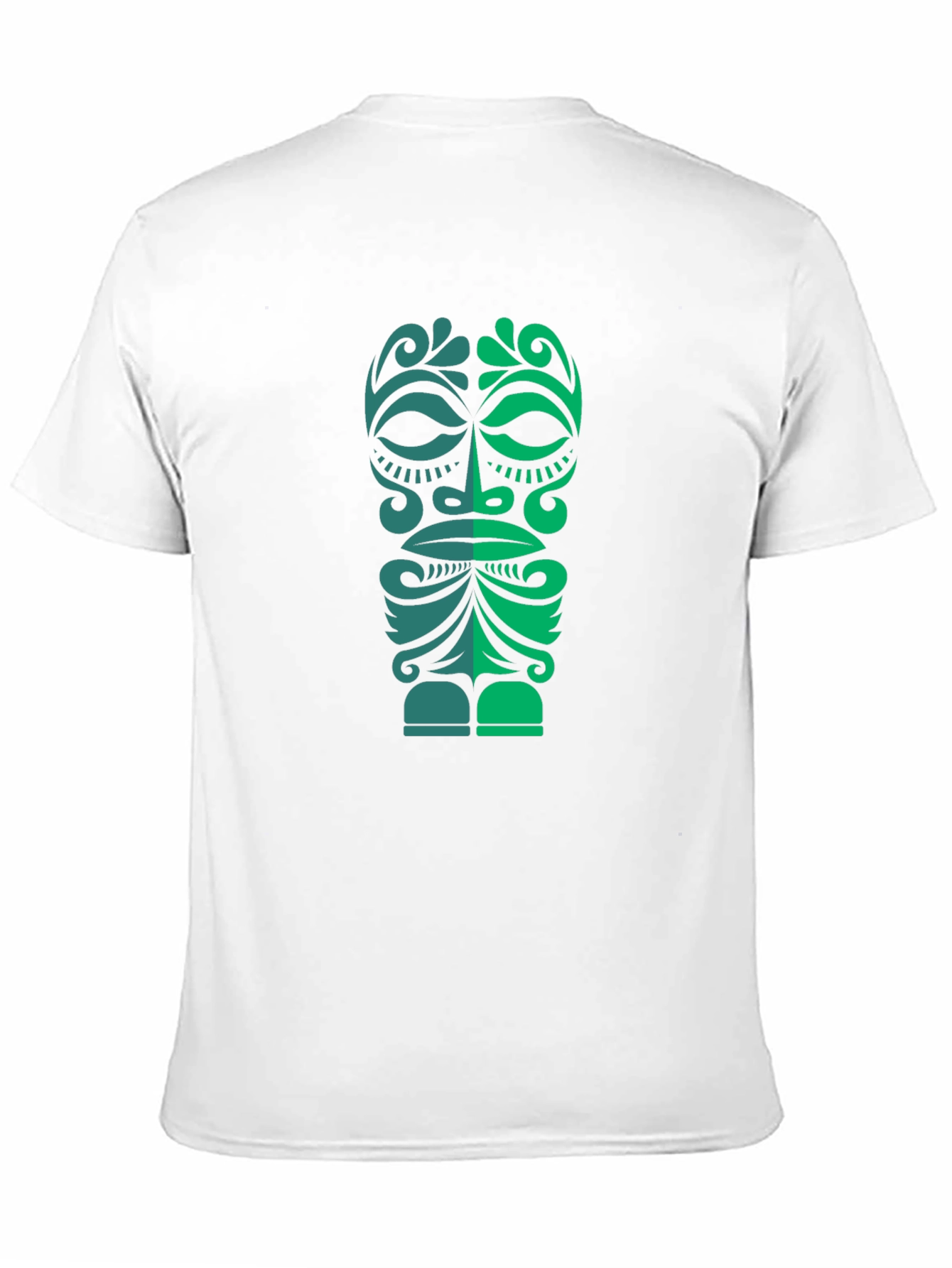 Black Tribal Tiki Mask Graphic Tee - Men's Black T-Shirt view 11