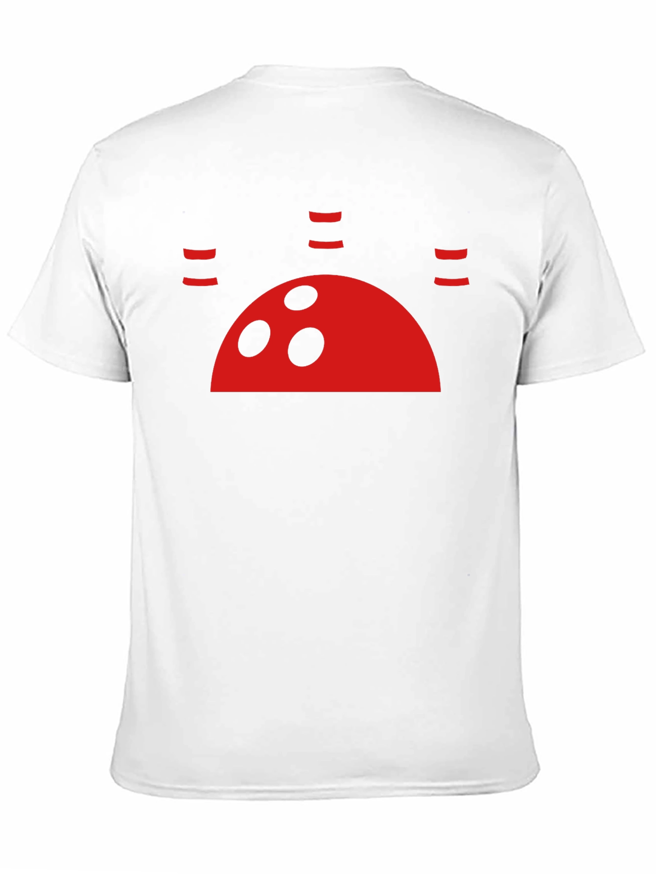Black Red Bowling Ball Graphic Black T-Shirt view 11