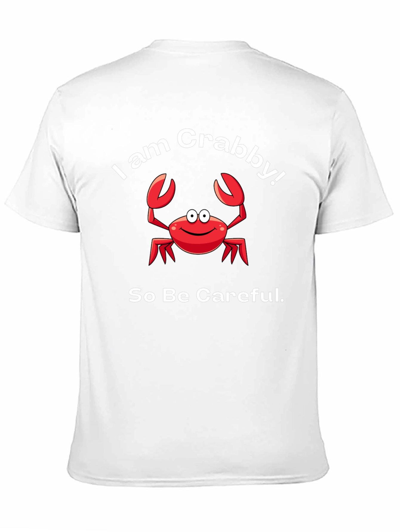 Black I am Crabby! Funny Crab T-Shirt view 11
