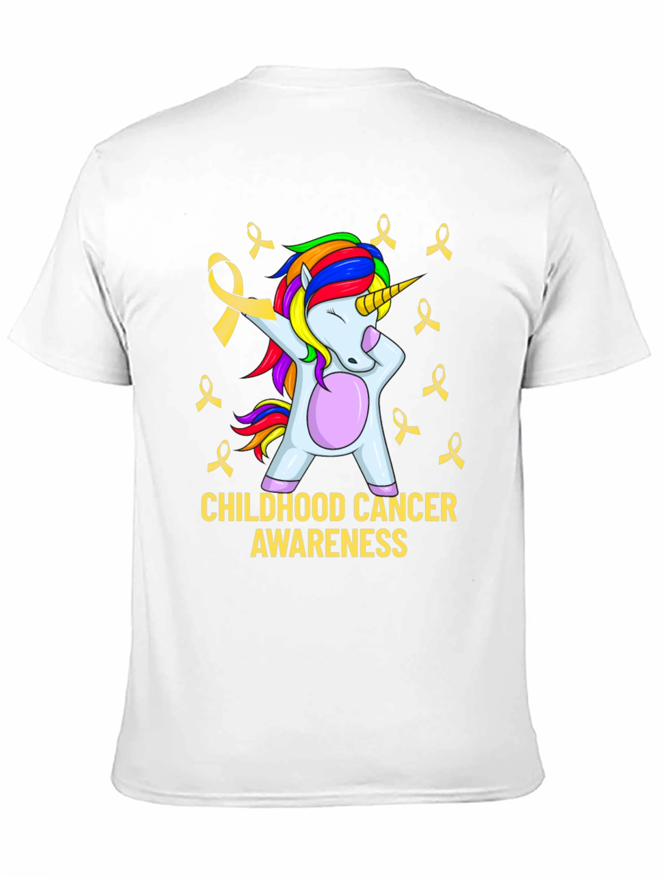 Childhood Cancer Awareness Unicorn T-Shirt - 11