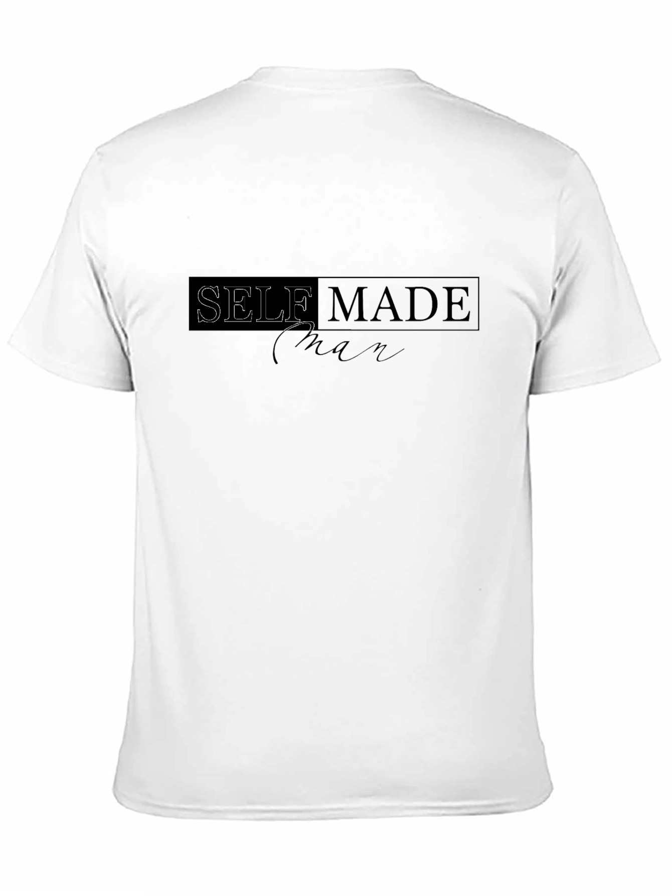 Black Self Made Man Black Graphic T-Shirt view 11