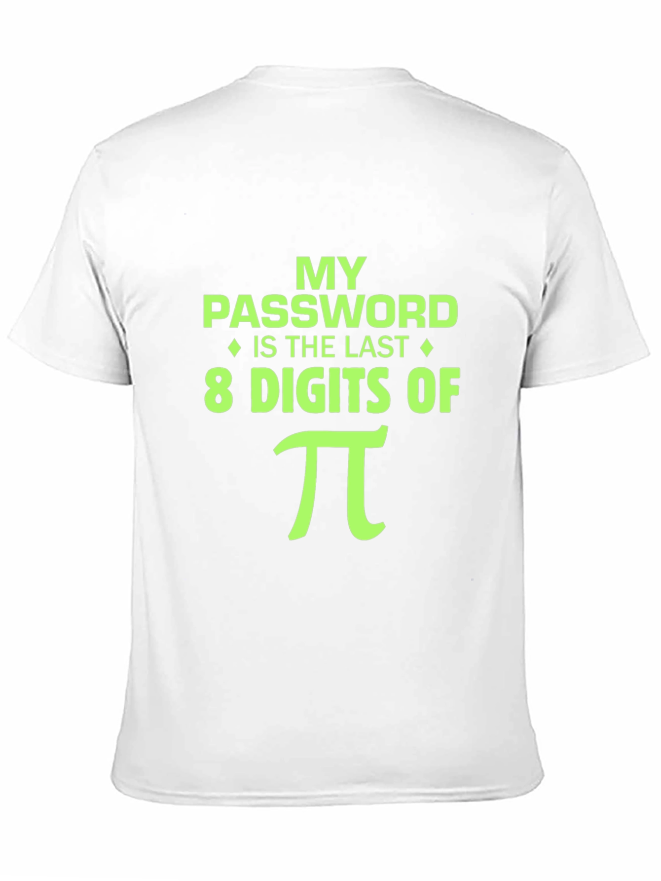 Black My Password is Pi Funny Math T-Shirt view 11