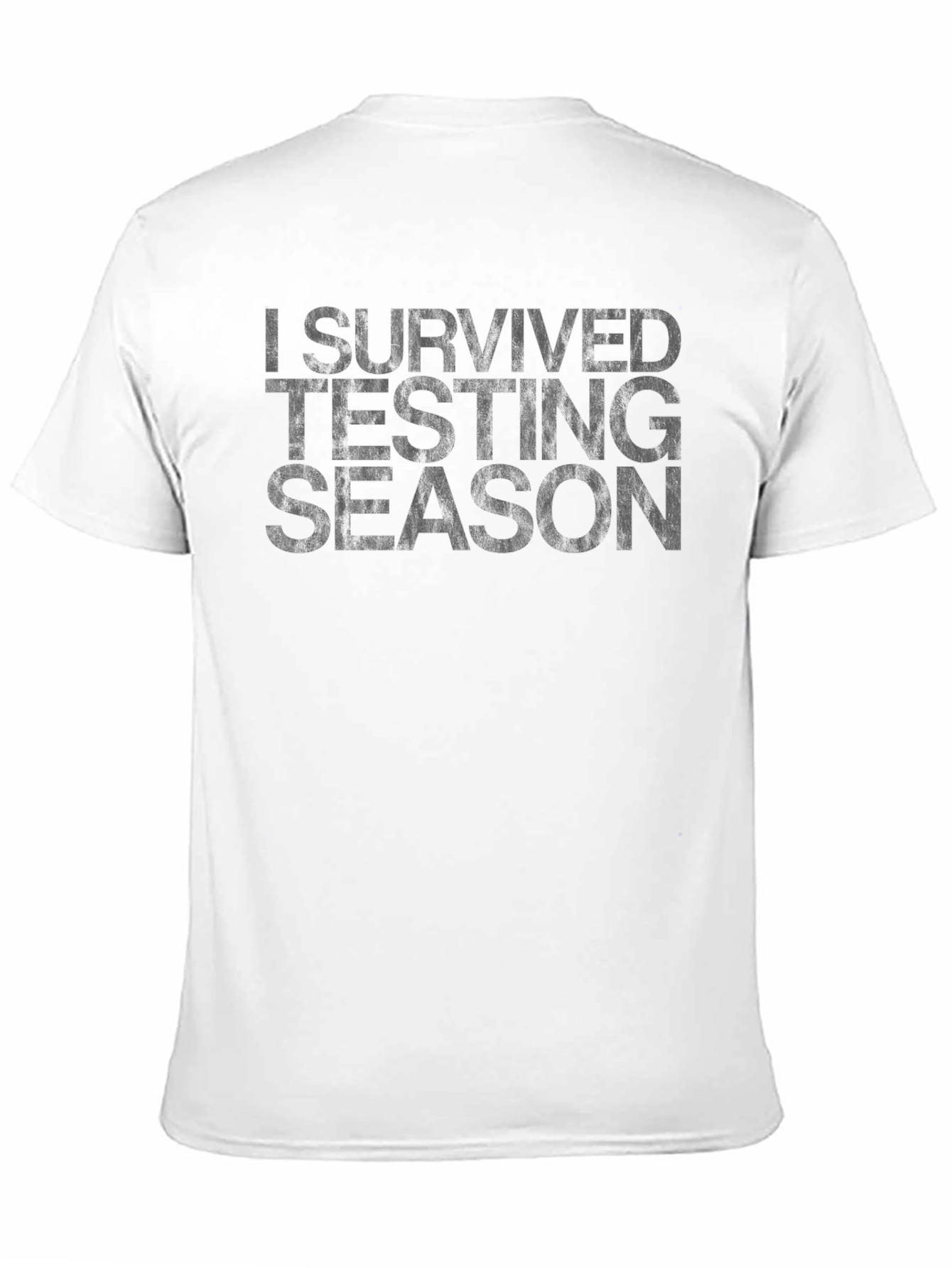 Black I Survived Testing Season Graphic T-Shirt view 11