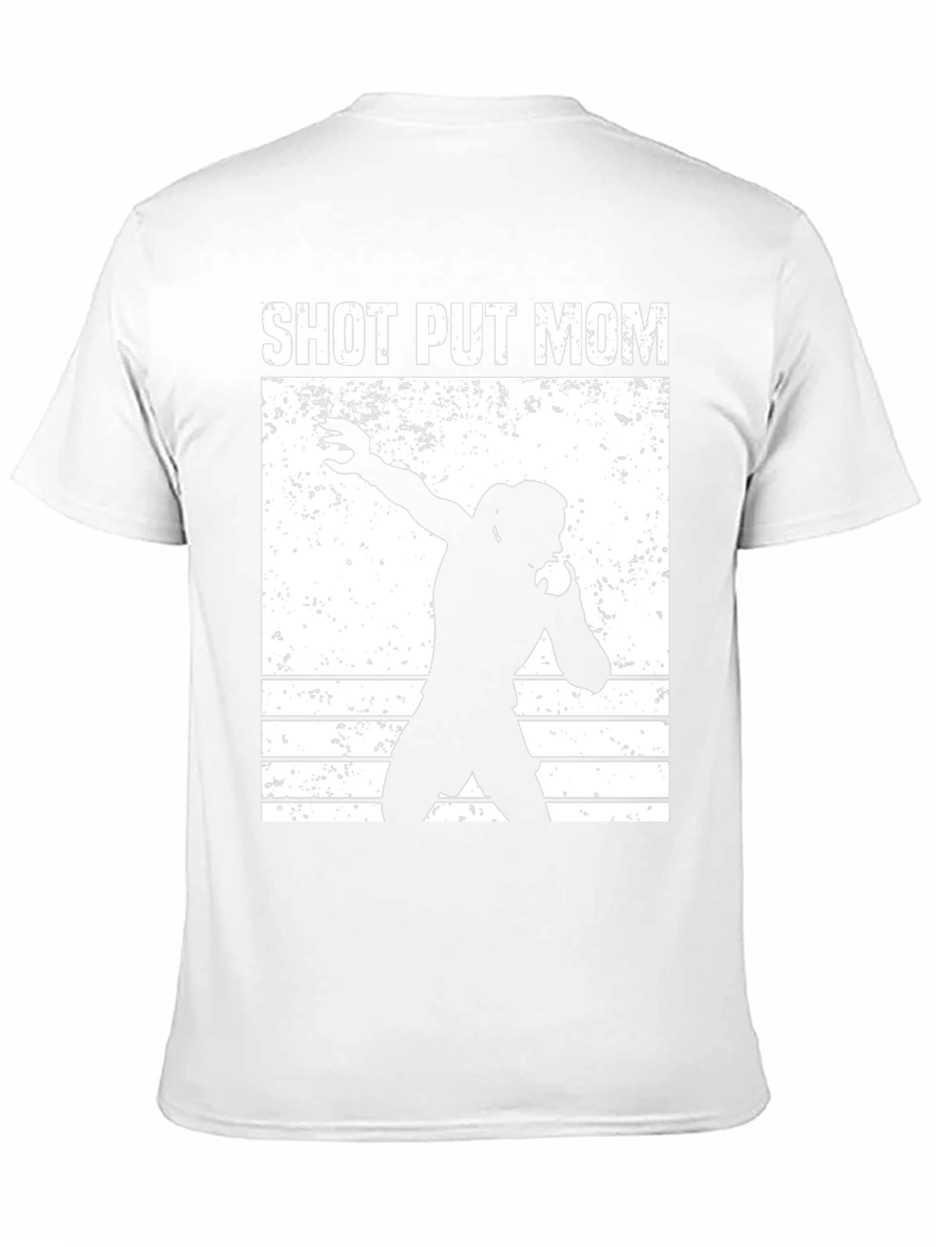 Black Shot Put Mom Black T-Shirt view 11