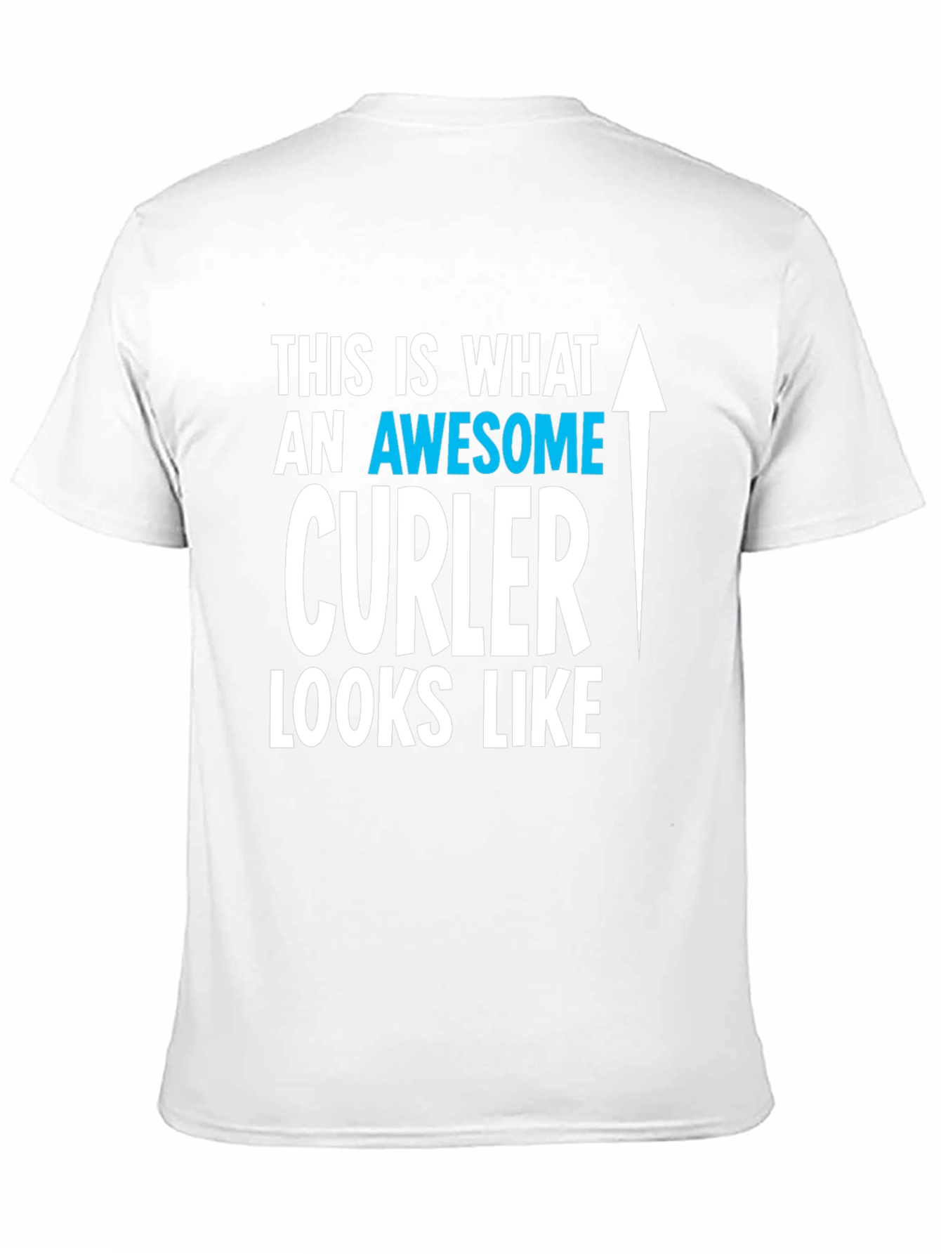Black Awesome Curler T-Shirt | Curling Fan Tee view 11