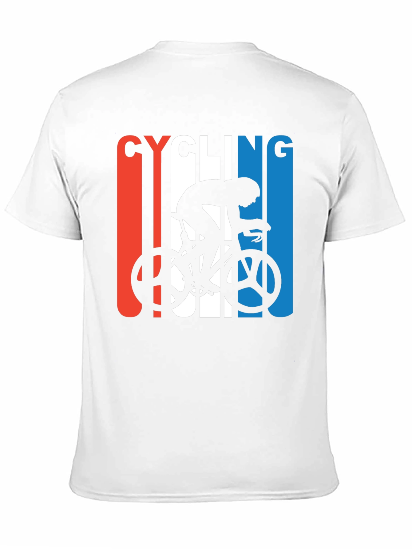 Black Cycling Silhouette Graphic T-Shirt view 11