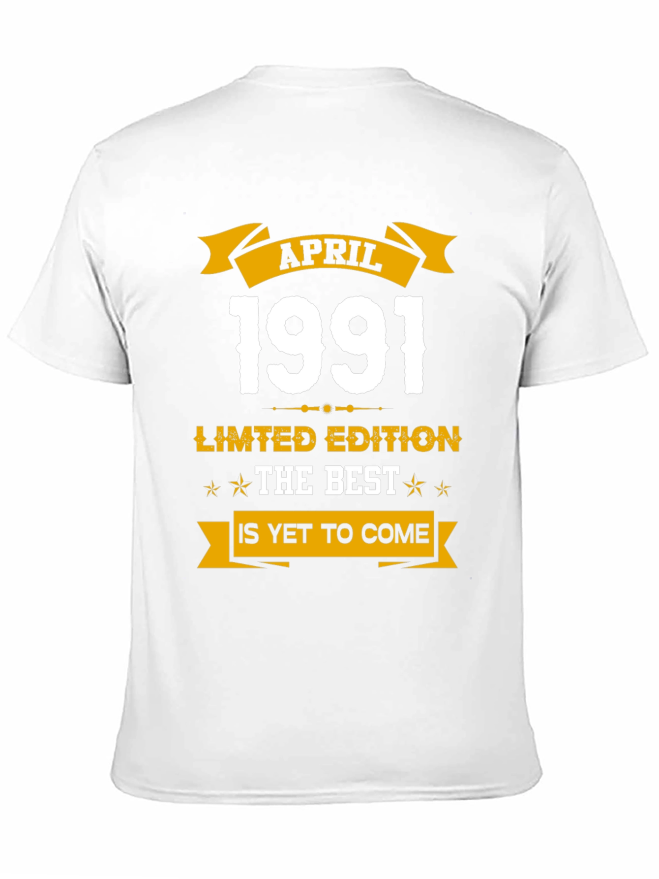 Black April 1991 Limited Edition Birthday T-Shirt view 11
