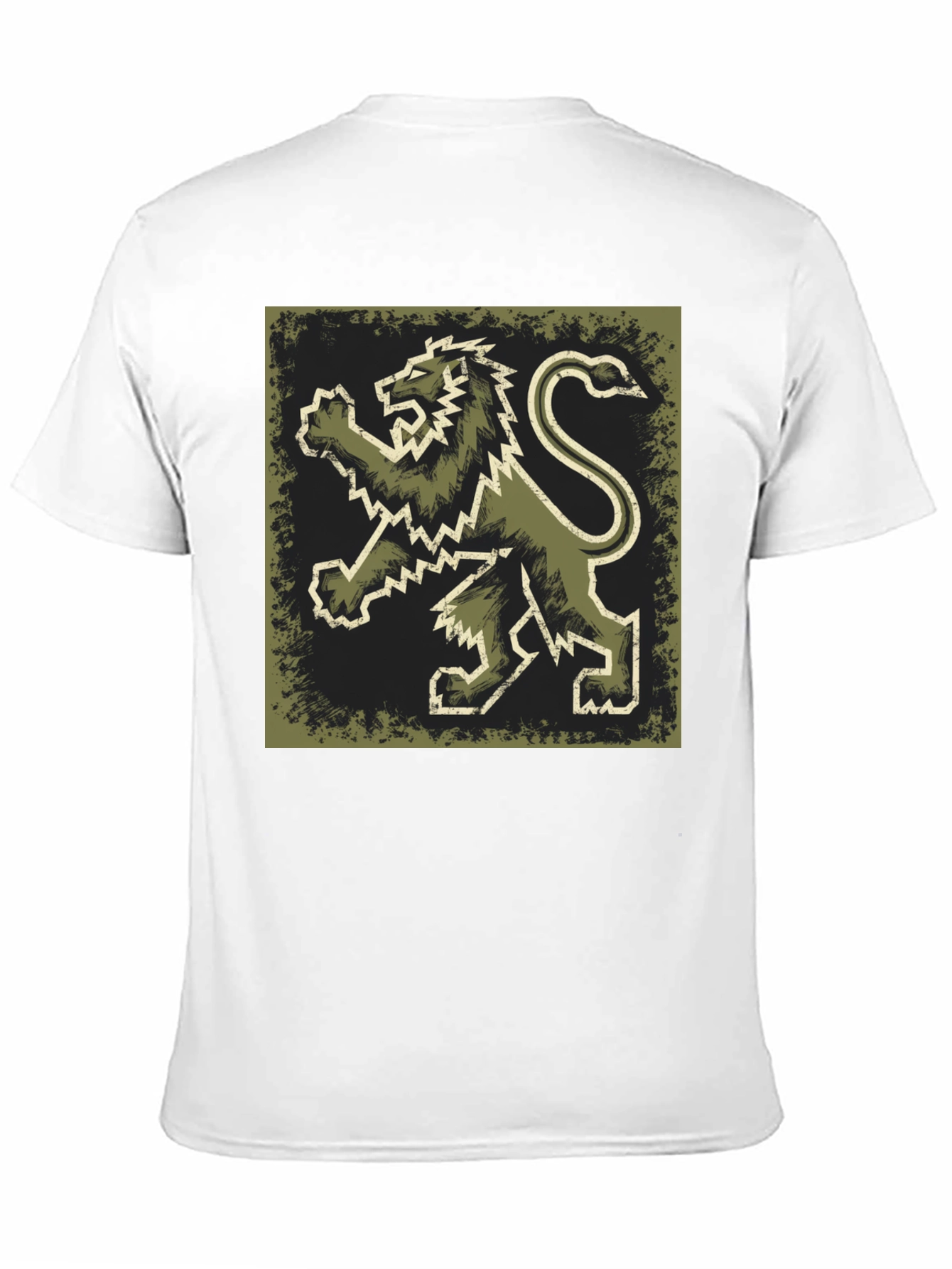 Black Lion Rampant Graphic T-Shirt - Men's Black Tee view 11