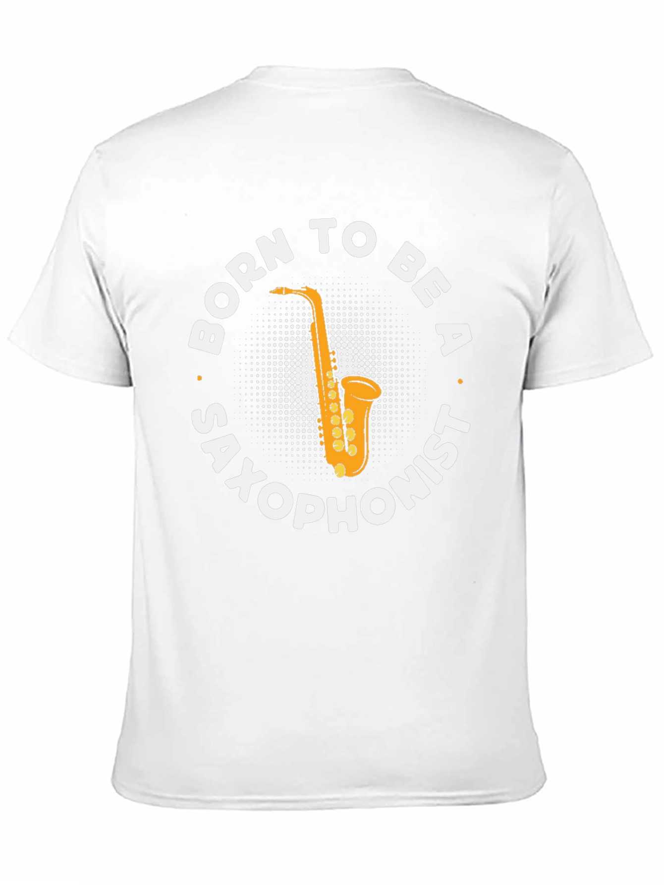 Black Born to Be a Saxophonist T-Shirt view 11