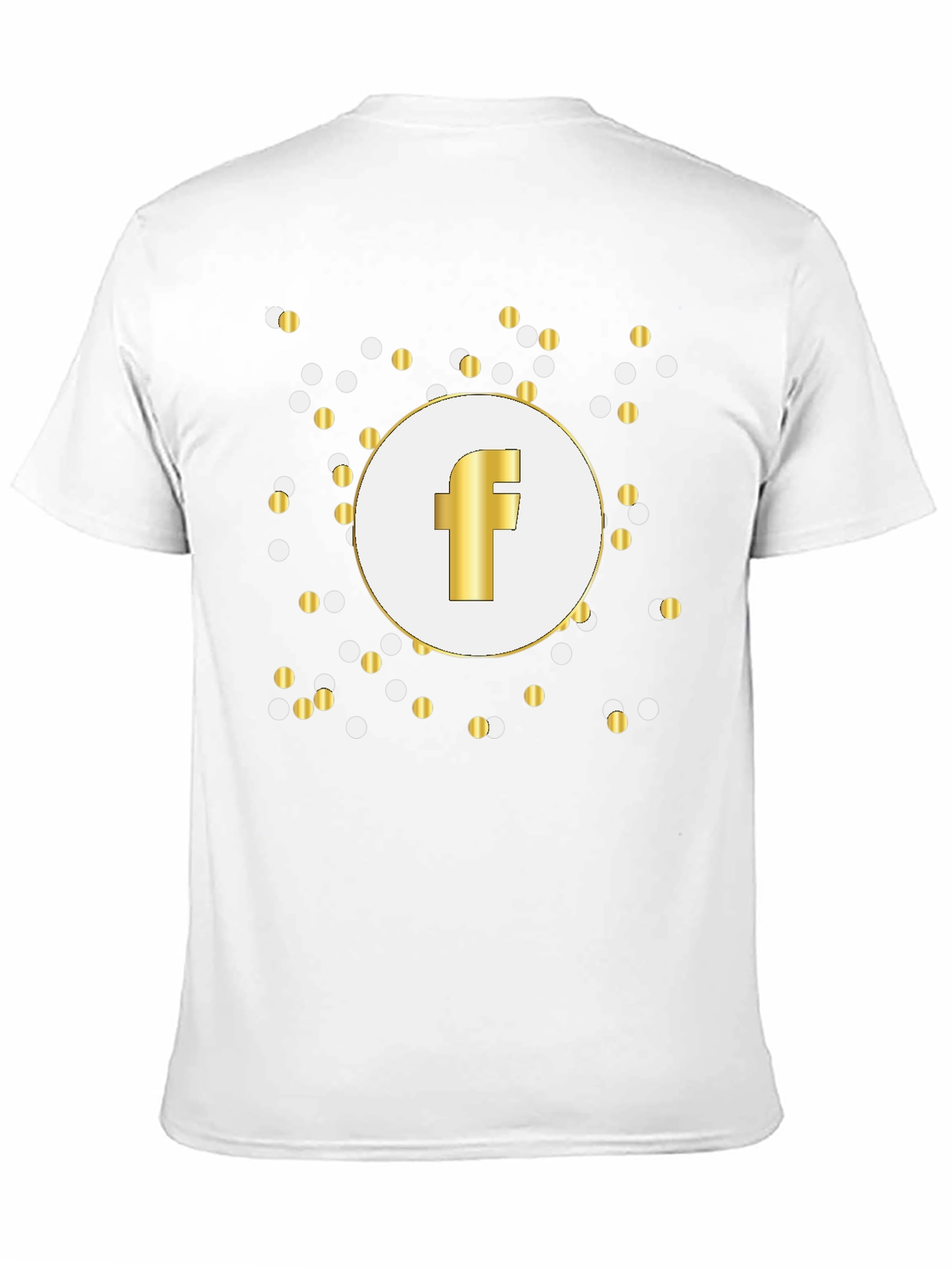 Black Gold 'F' Logo Black T-Shirt view 11