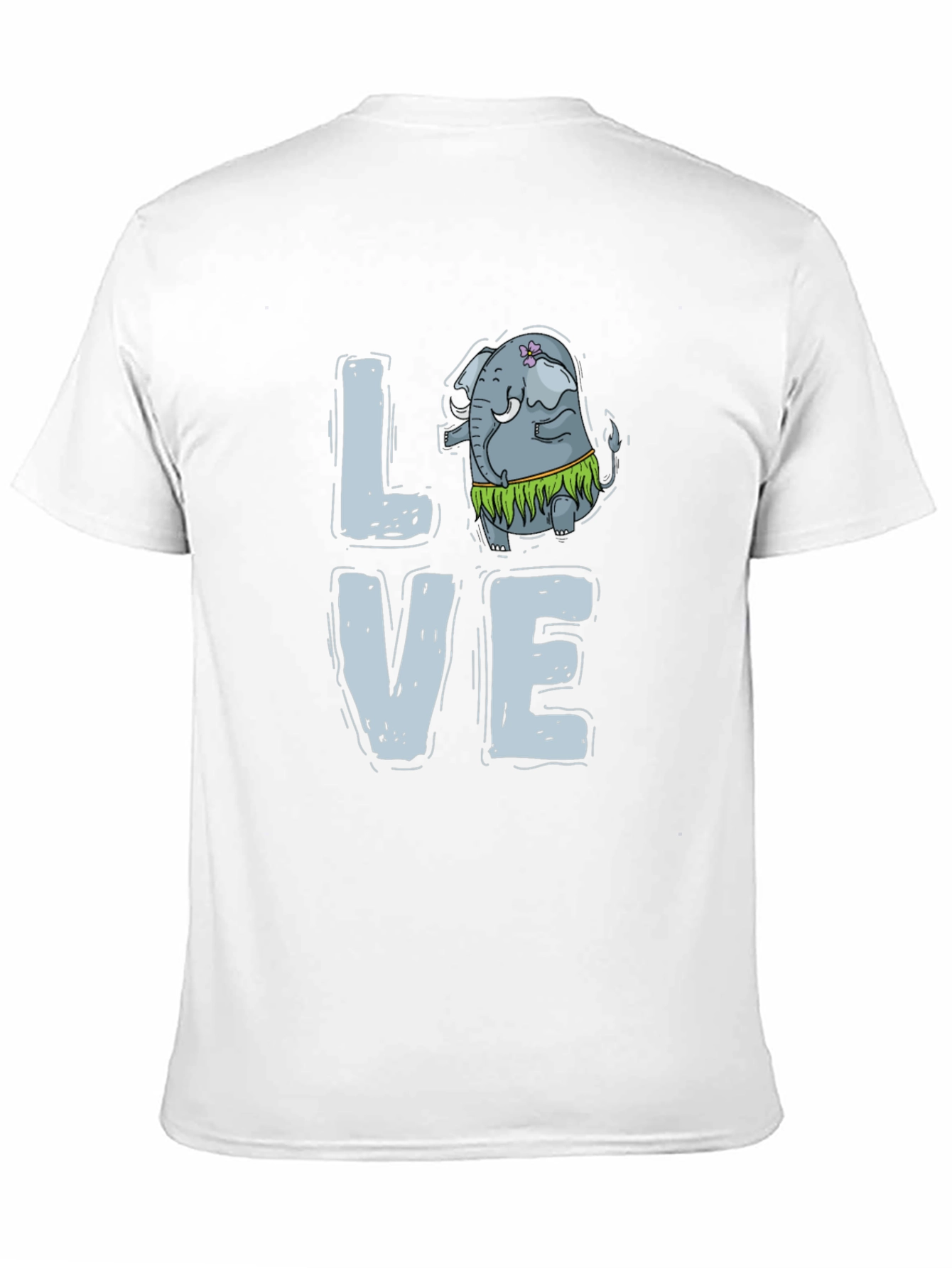 Black Love Elephant Hula Graphic Tee view 11